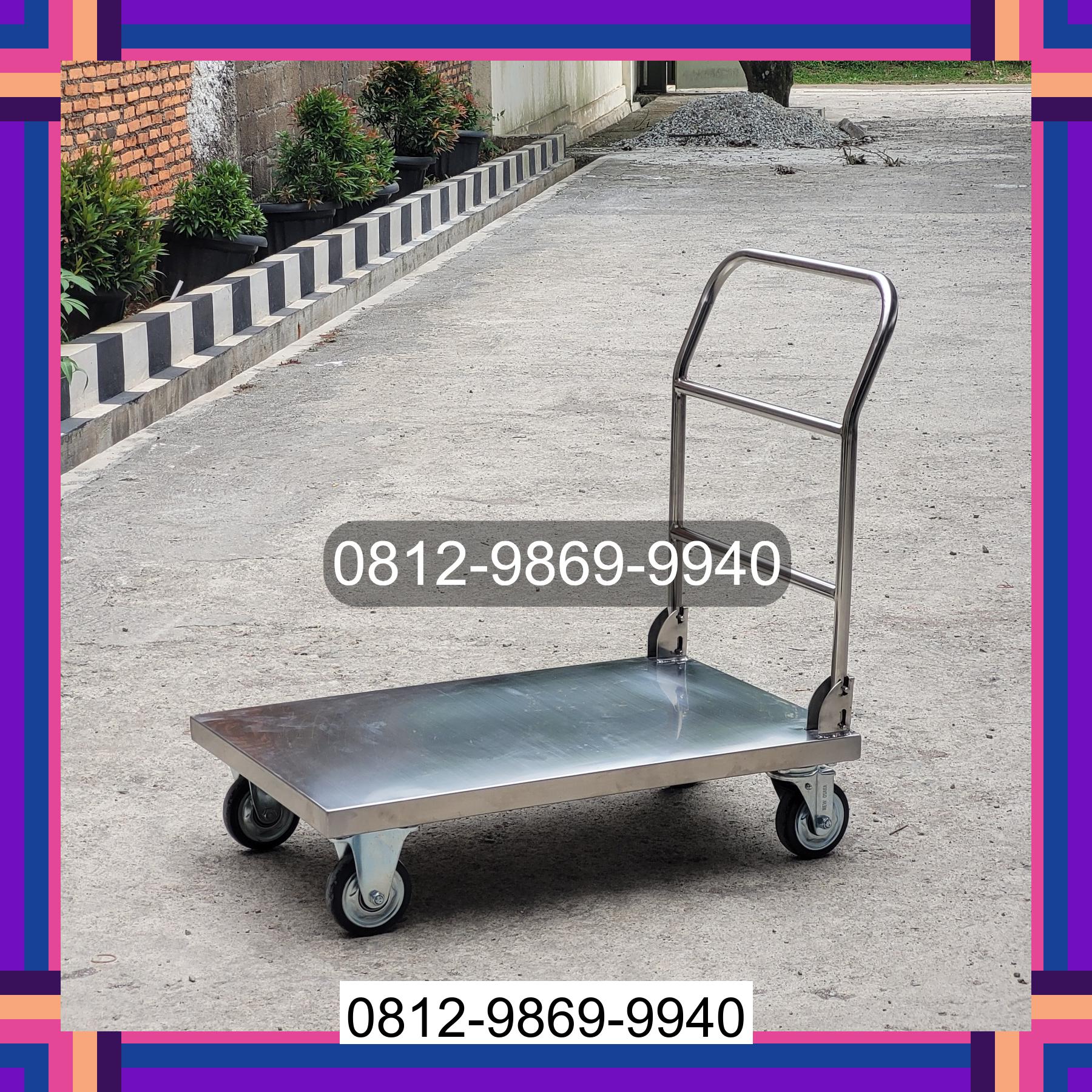 0812-9869-9940 Diskon Besar, Jual Handtruck Hand Truck 500 kgg & 300 kg | Troli Barang | Troli lipat | Troli angkut Angata