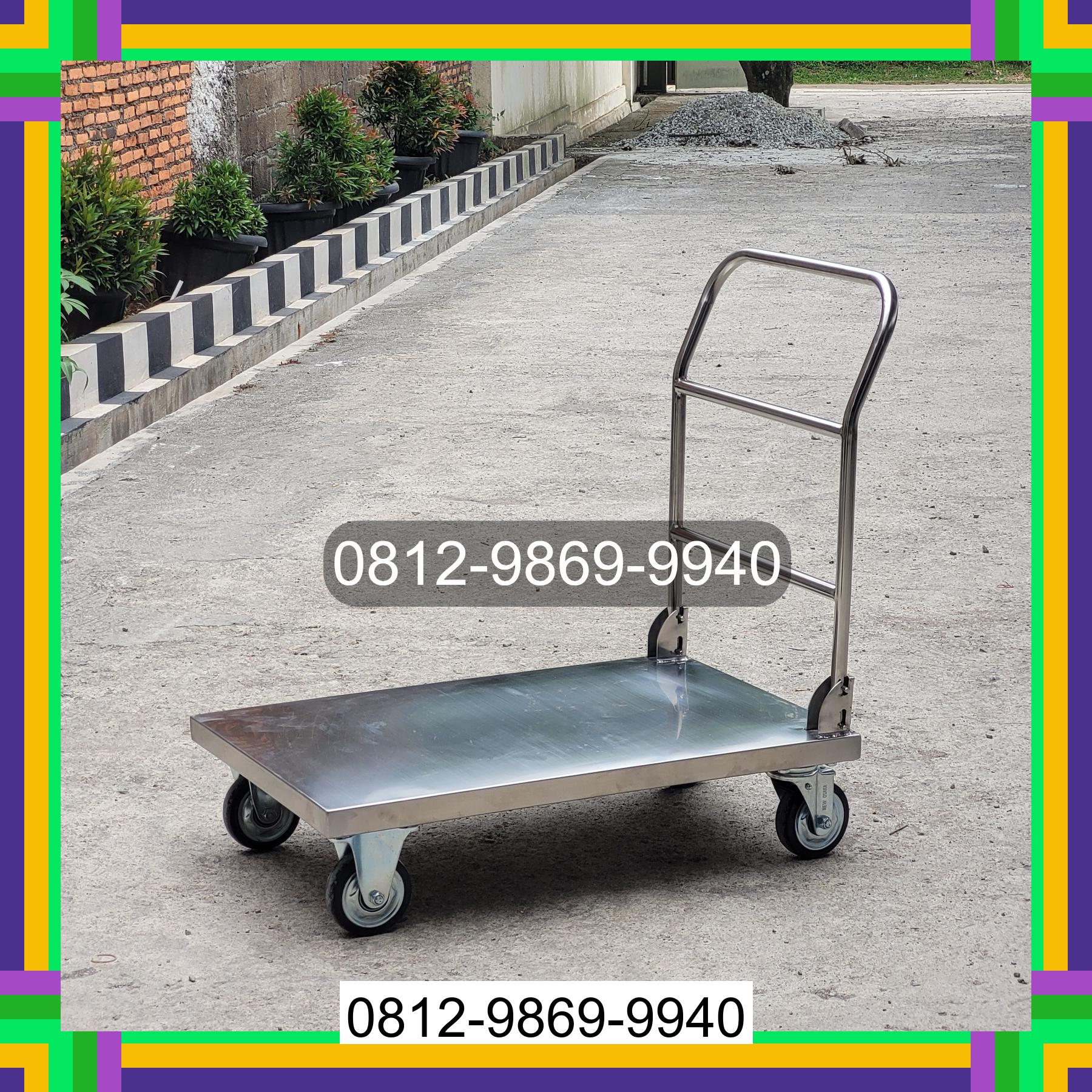 0812-9869-9940 Diskon Besar, Jual Handtruck Hand Truck 500 kgg & 300 kg | Troli Barang | Troli lipat | Troli angkut Balikpapan