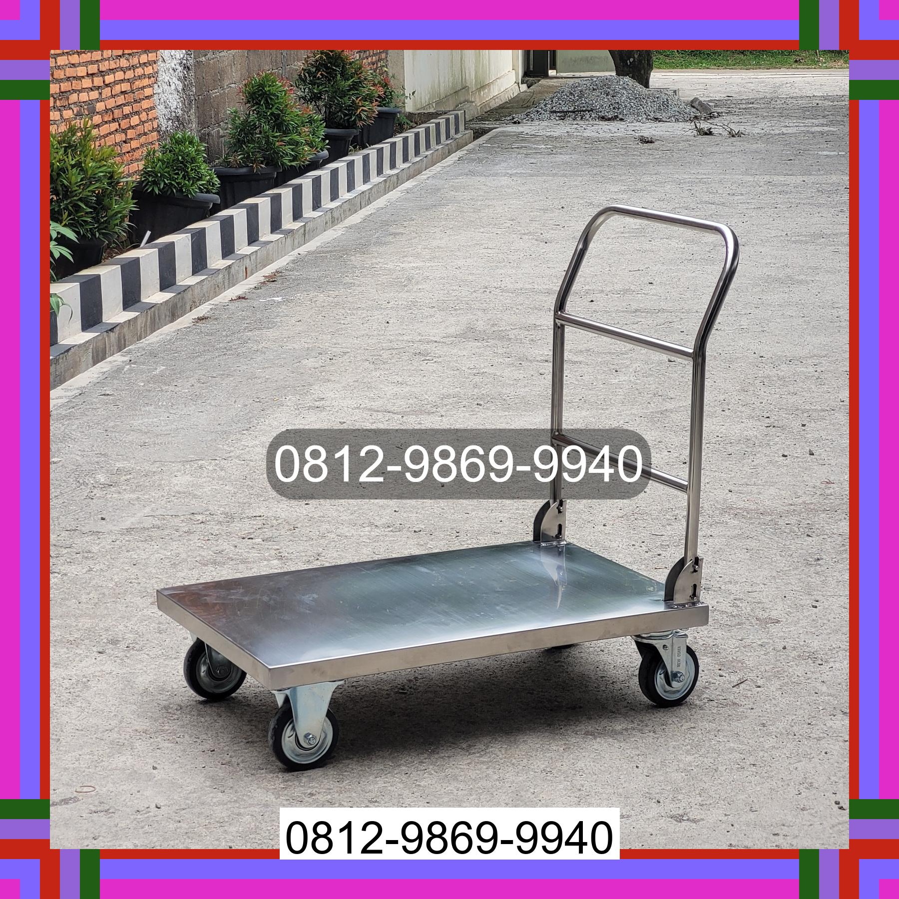 0812-9869-9940 Diskon Besar, Jual Handtruck Hand Truck 500 kgg & 300 kg | Troli Barang | Troli lipat | Troli angkut Banda Alam