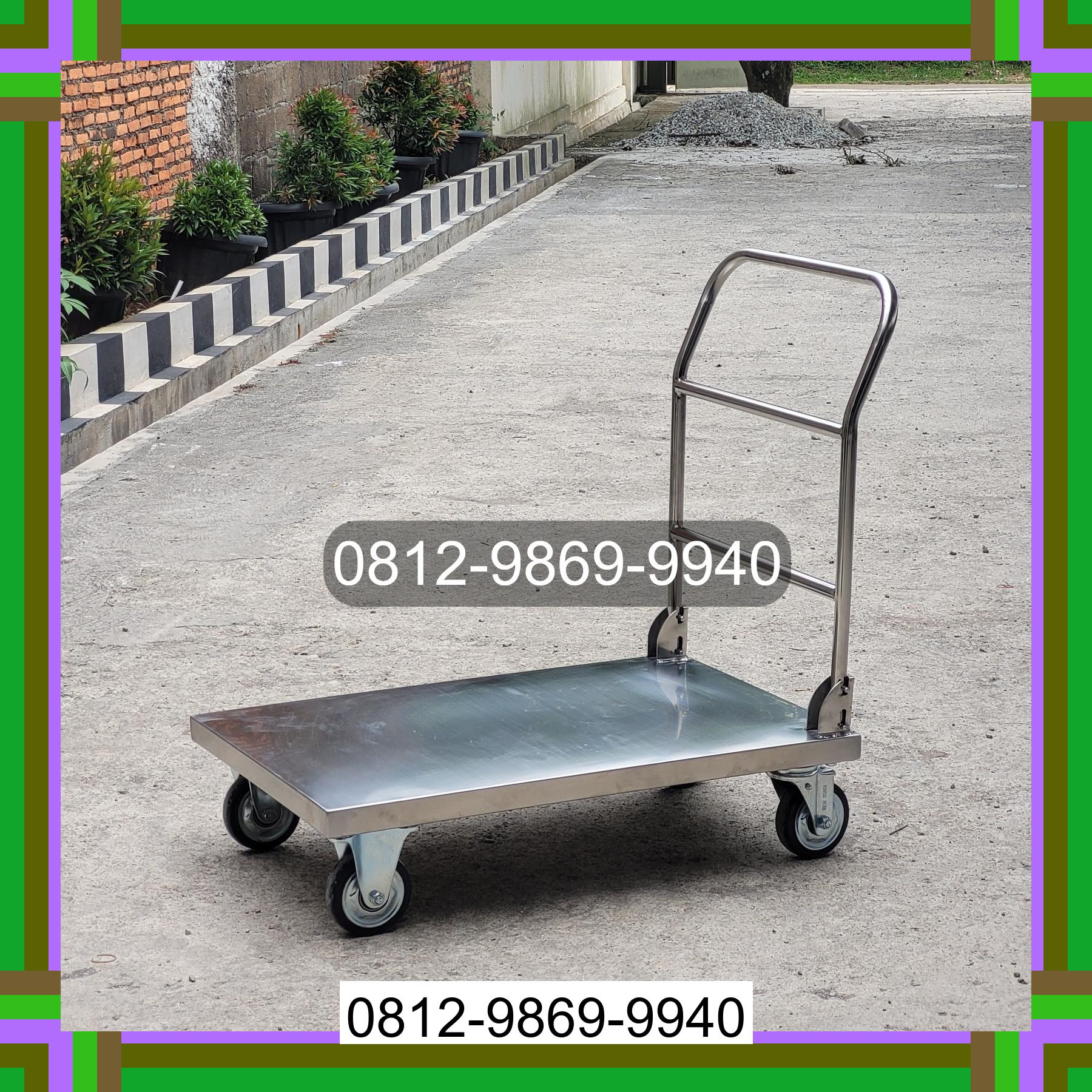 0812-9869-9940 Diskon Besar, Jual Handtruck Hand Truck 500 kgg & 300 kg | Troli Barang | Troli lipat | Troli angkut Bissappu