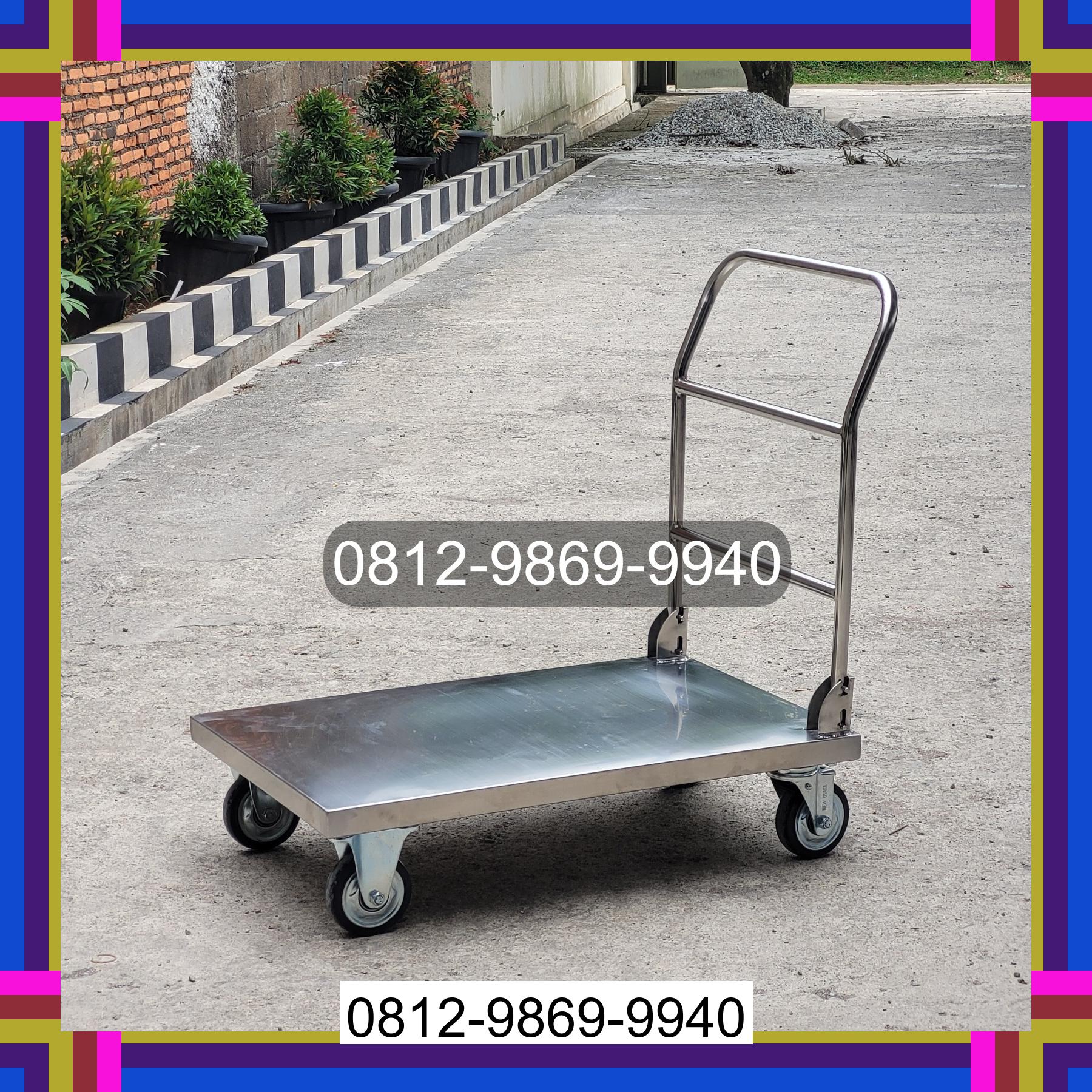 0812-9869-9940 Diskon Besar, Jual Handtruck Hand Truck 500 kgg & 300 kg | Troli Barang | Troli lipat | Troli angkut Bosar Maligas