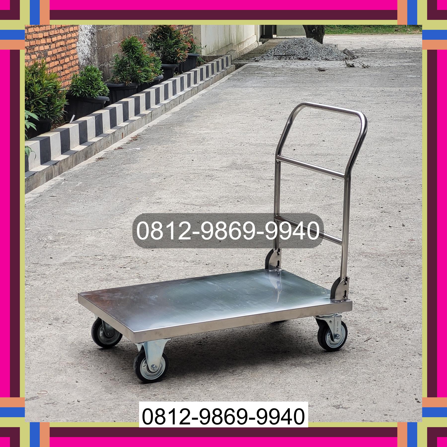 0812-9869-9940 Diskon Besar, Jual Handtruck Hand Truck 500 kgg & 300 kg | Troli Barang | Troli lipat | Troli angkut Dogiyai