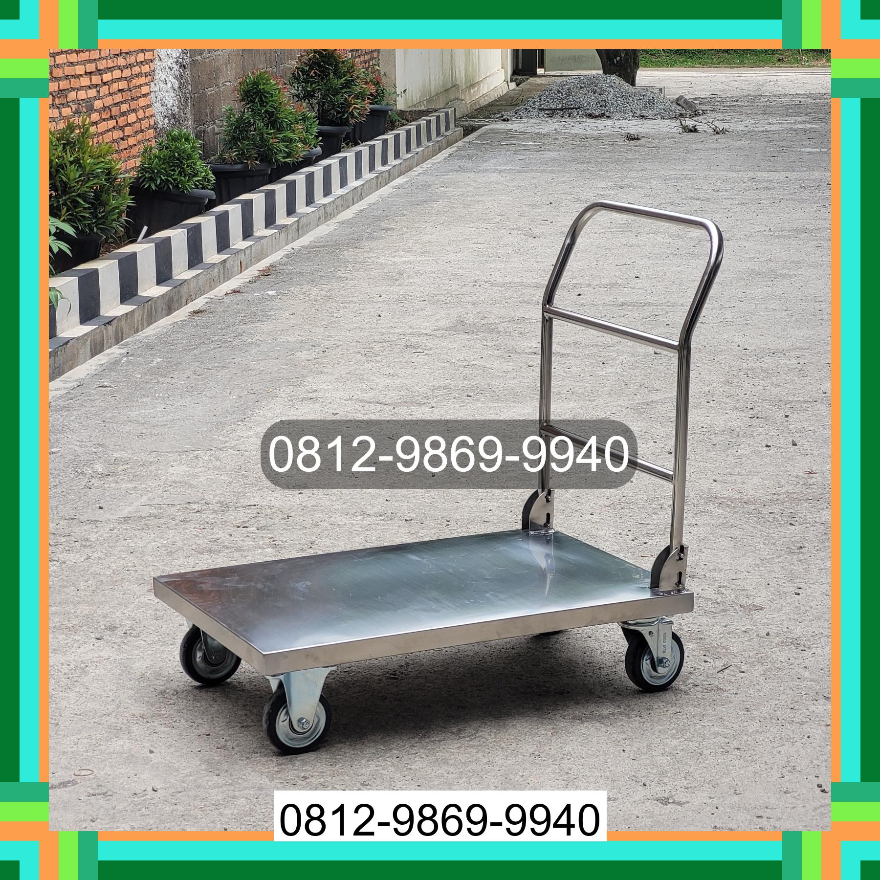 0812-9869-9940 Diskon Besar, Jual Handtruck Hand Truck 500 kgg & 300 kg | Troli Barang | Troli lipat | Troli angkut Gane Barat Utara