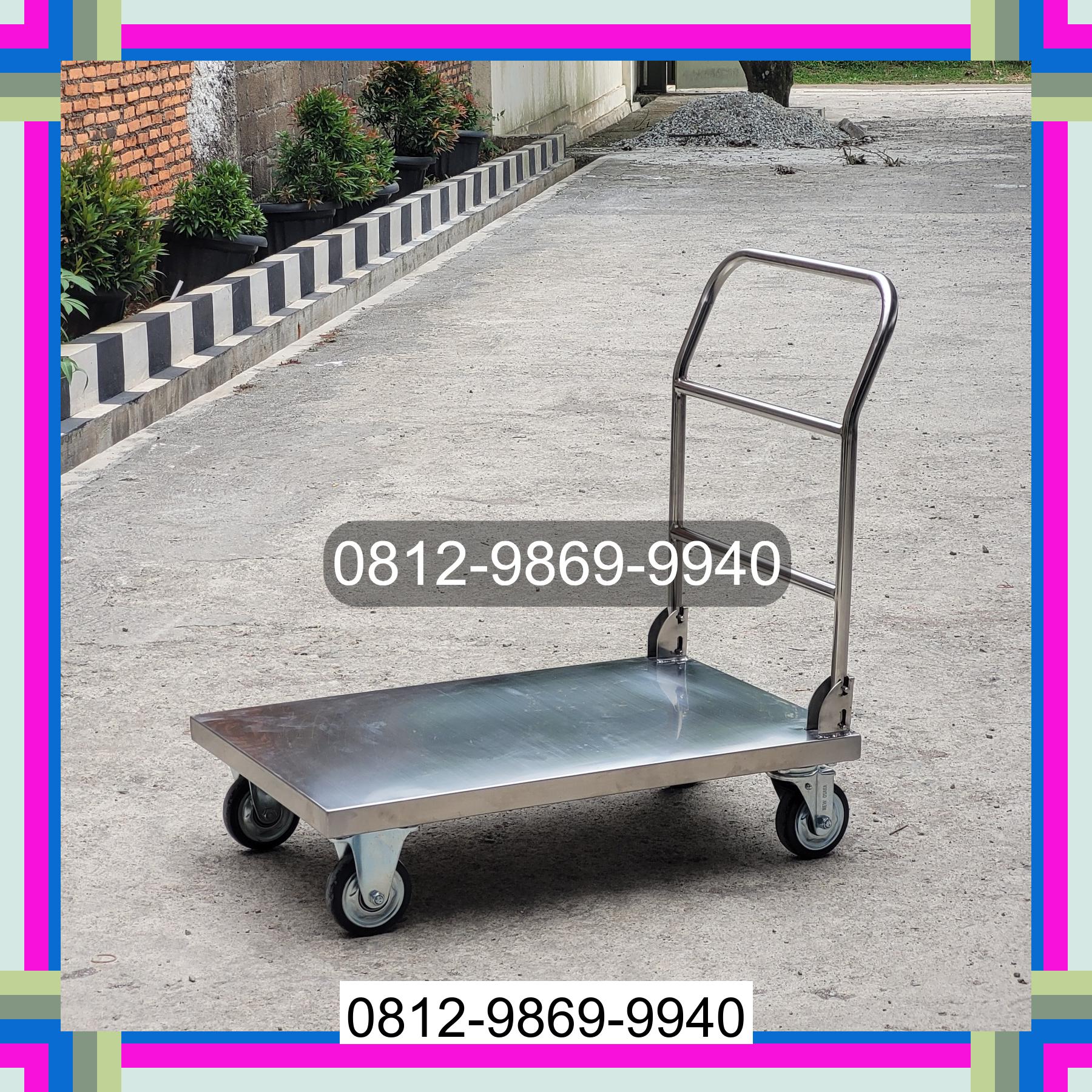 0812-9869-9940 Diskon Besar, Jual Handtruck Hand Truck 500 kgg & 300 kg | Troli Barang | Troli lipat | Troli angkut Jambesari Darus Sholah