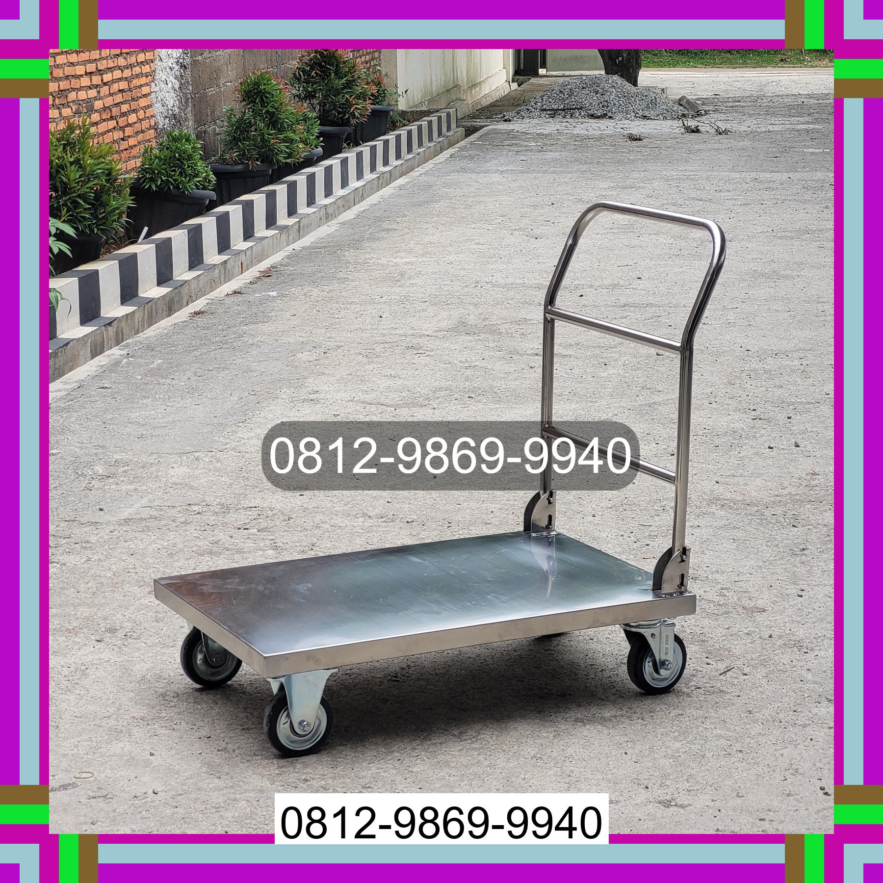0812-9869-9940 Diskon Besar, Jual Handtruck Hand Truck 500 kgg & 300 kg | Troli Barang | Troli lipat | Troli angkut Keerom