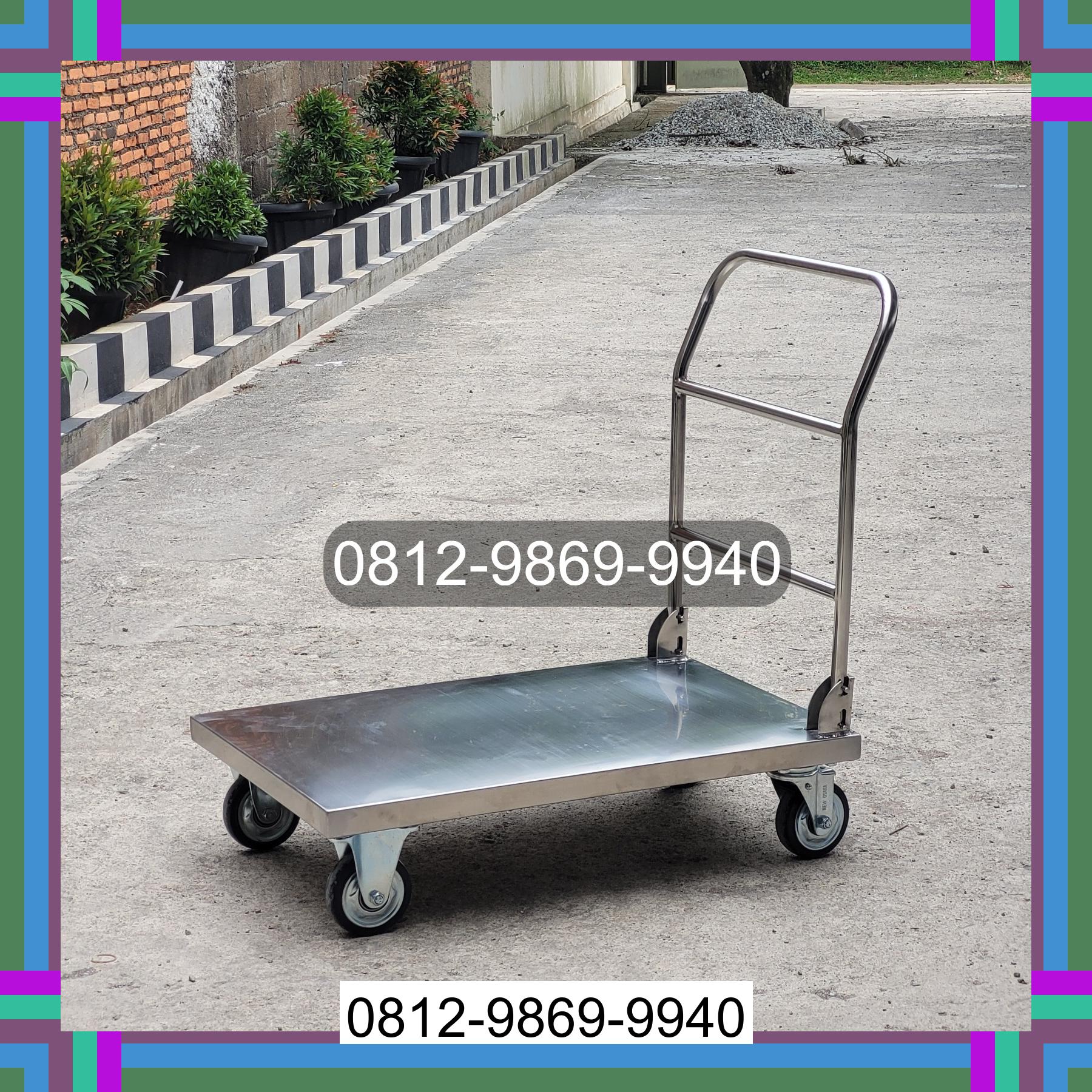 0812-9869-9940 Diskon Besar, Jual Handtruck Hand Truck 500 kgg & 300 kg | Troli Barang | Troli lipat | Troli angkut Lampung Barat