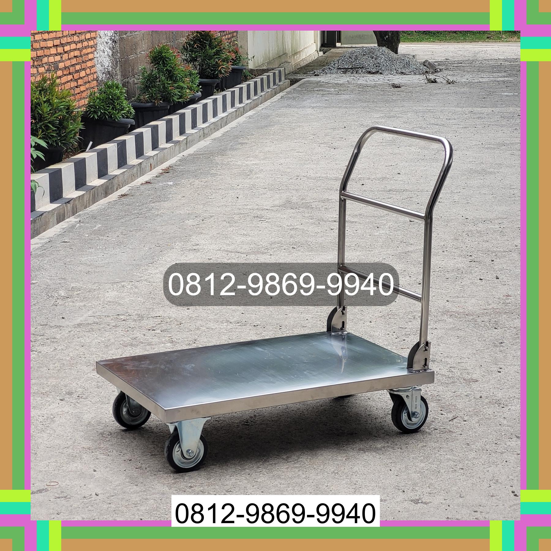 0812-9869-9940 Diskon Besar, Jual Handtruck Hand Truck 500 kgg & 300 kg | Troli Barang | Troli lipat | Troli angkut Lintong Nihuta