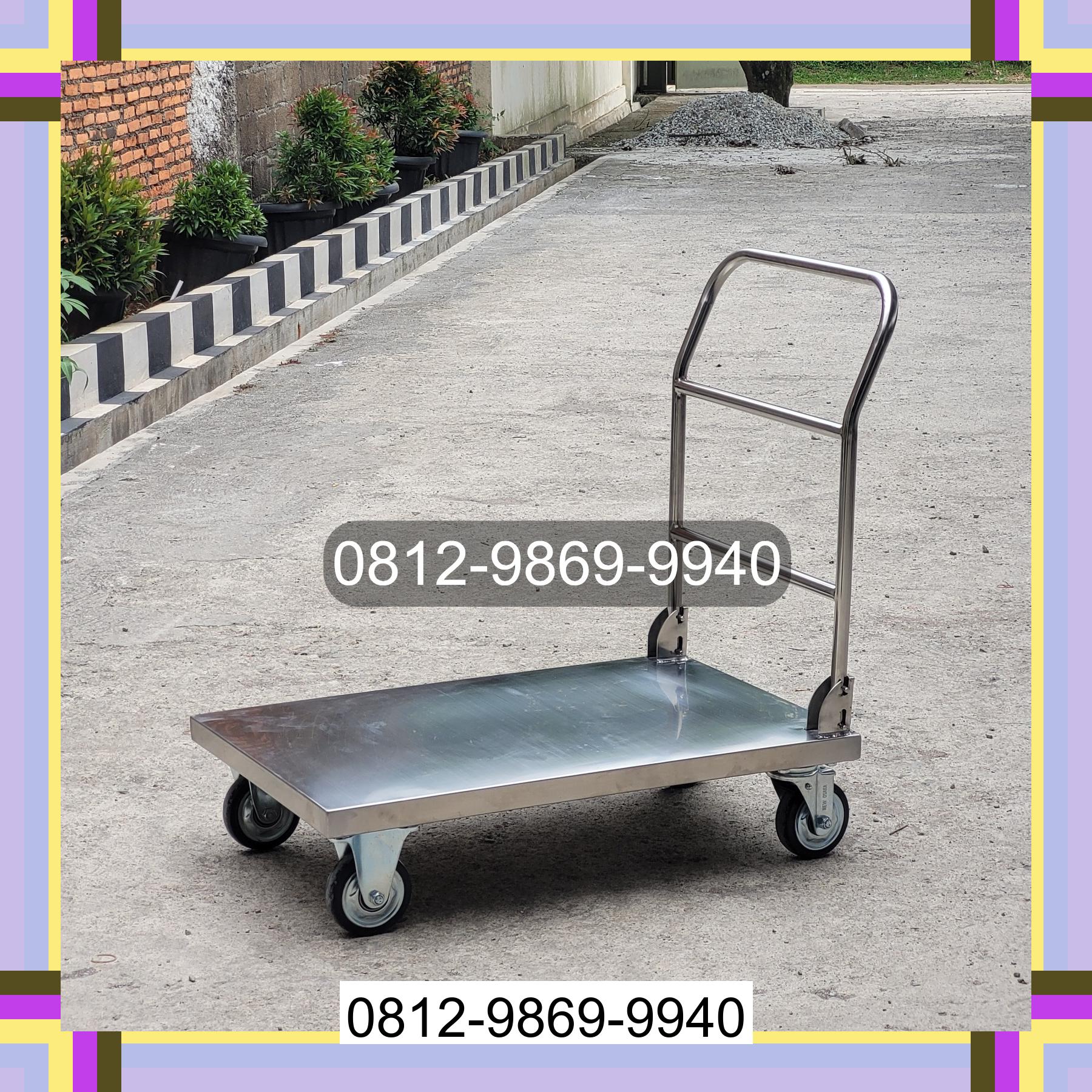 0812-9869-9940 Diskon Besar, Jual Handtruck Hand Truck 500 kgg & 300 kg | Troli Barang | Troli lipat | Troli angkut Malaka