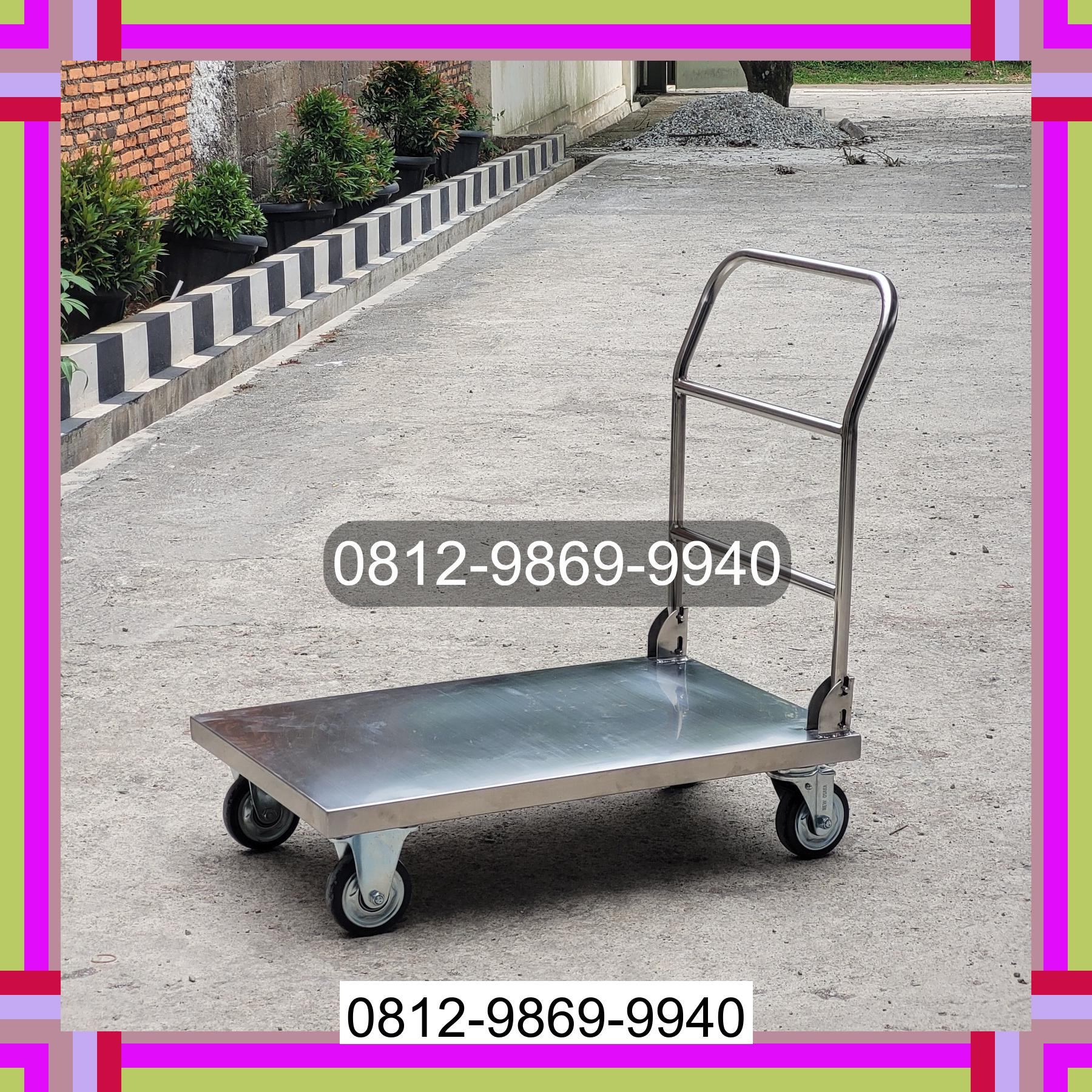 0812-9869-9940 Diskon Besar, Jual Handtruck Hand Truck 500 kgg & 300 kg | Troli Barang | Troli lipat | Troli angkut Mandrehe Utara