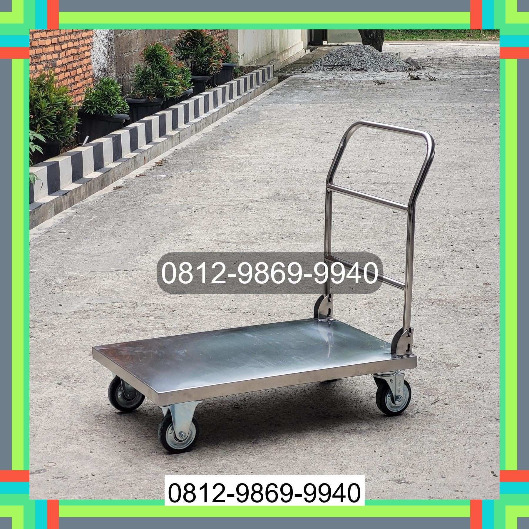 0812-9869-9940 Diskon Besar, Jual Handtruck Hand Truck 500 kgg & 300 kg | Troli Barang | Troli lipat | Troli angkut Medan Denai