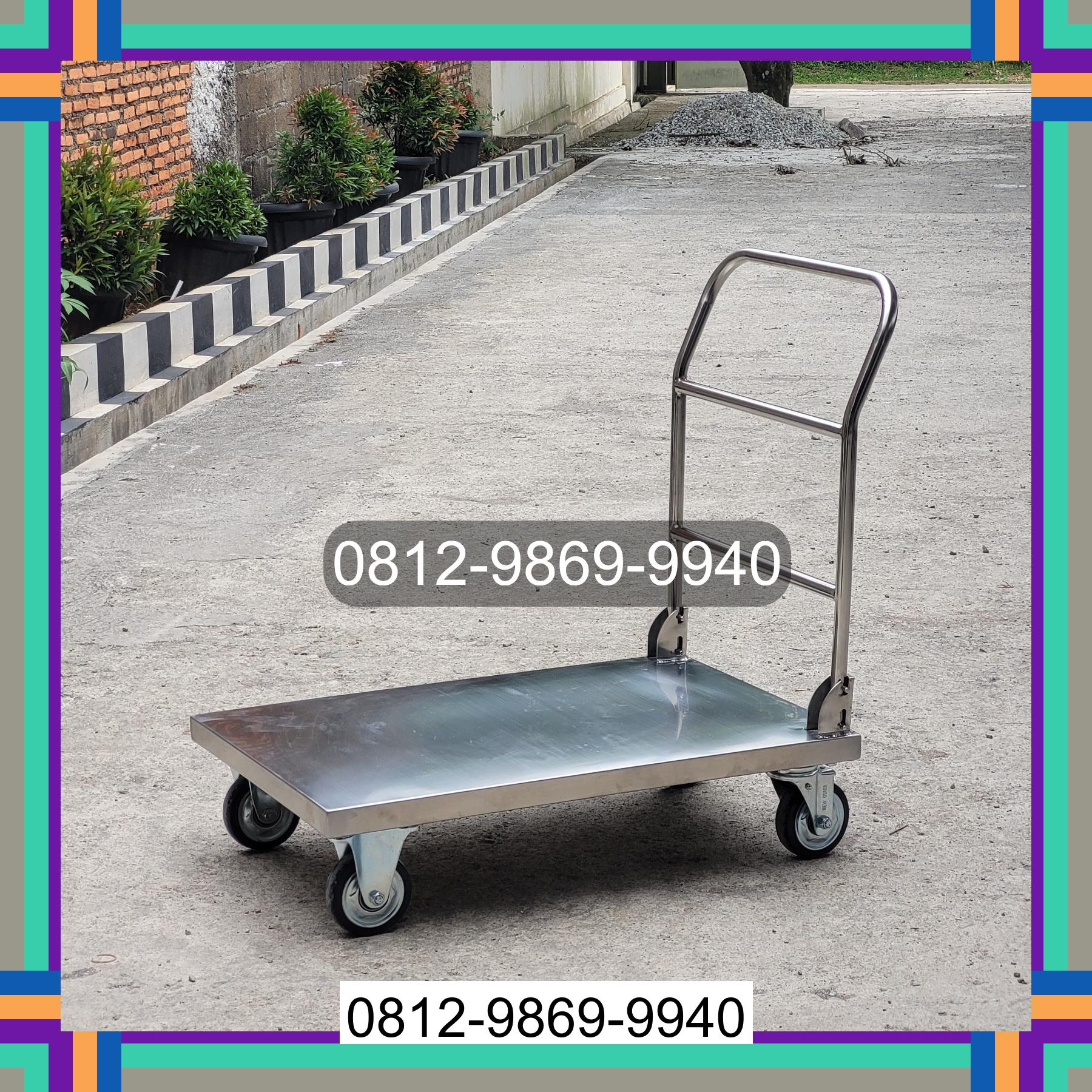 0812-9869-9940 Diskon Besar, Jual Handtruck Hand Truck 500 kgg & 300 kg | Troli Barang | Troli lipat | Troli angkut Medan Helvetia