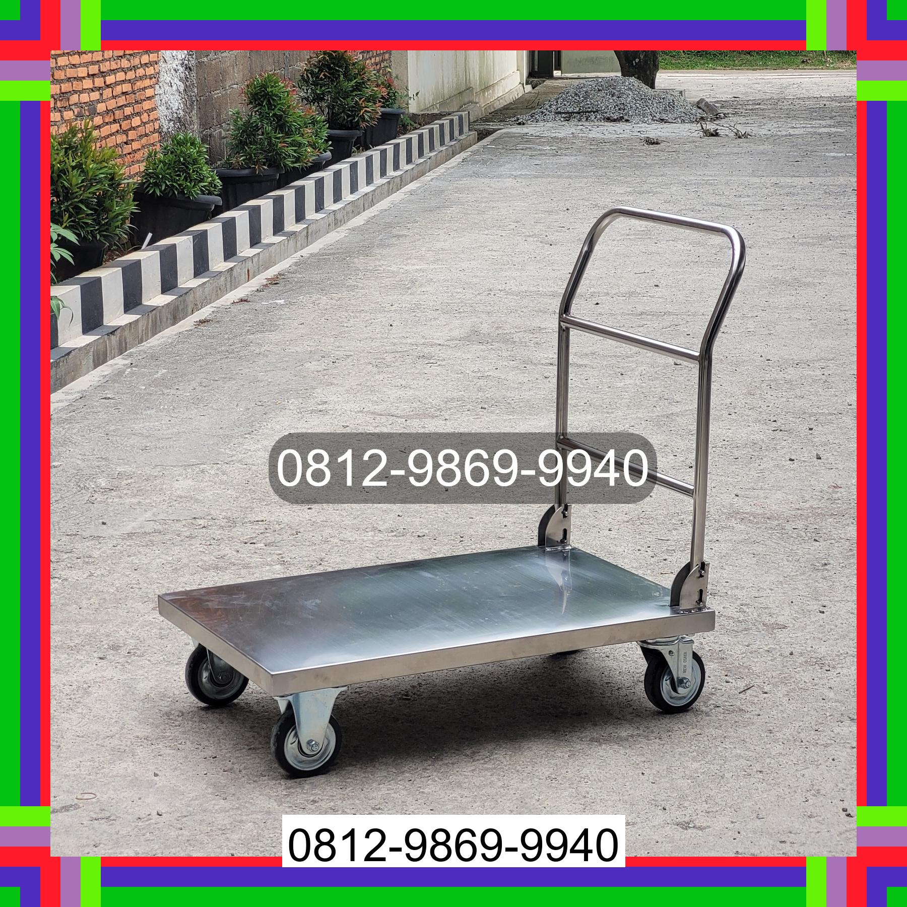 0812-9869-9940 Diskon Besar, Jual Handtruck Hand Truck 500 kgg & 300 kg | Troli Barang | Troli lipat | Troli angkut Medan Labuhan