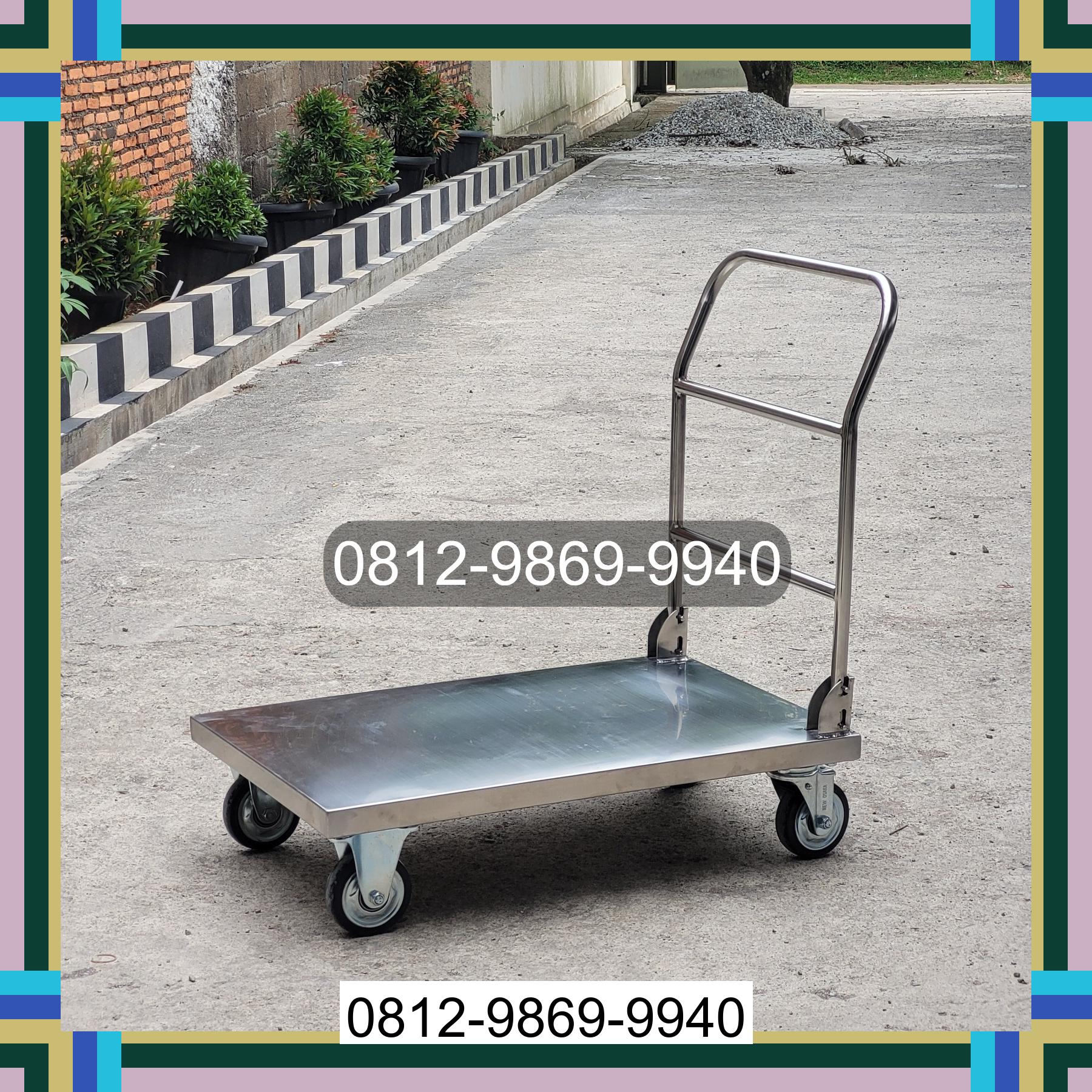 0812-9869-9940 Diskon Besar, Jual Handtruck Hand Truck 500 kgg & 300 kg | Troli Barang | Troli lipat | Troli angkut Modayag Barat