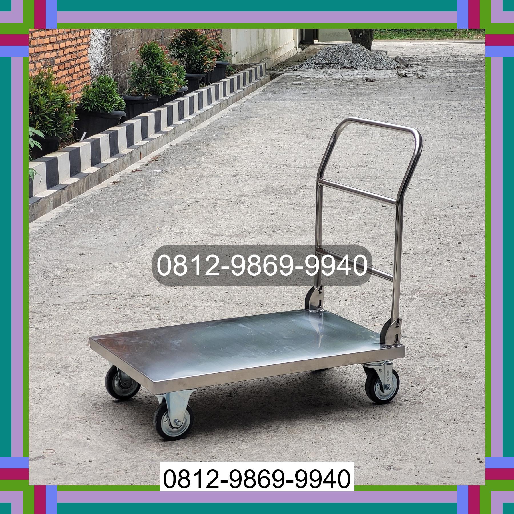 0812-9869-9940 Diskon Besar, Jual Handtruck Hand Truck 500 kgg & 300 kg | Troli Barang | Troli lipat | Troli angkut Nunukan