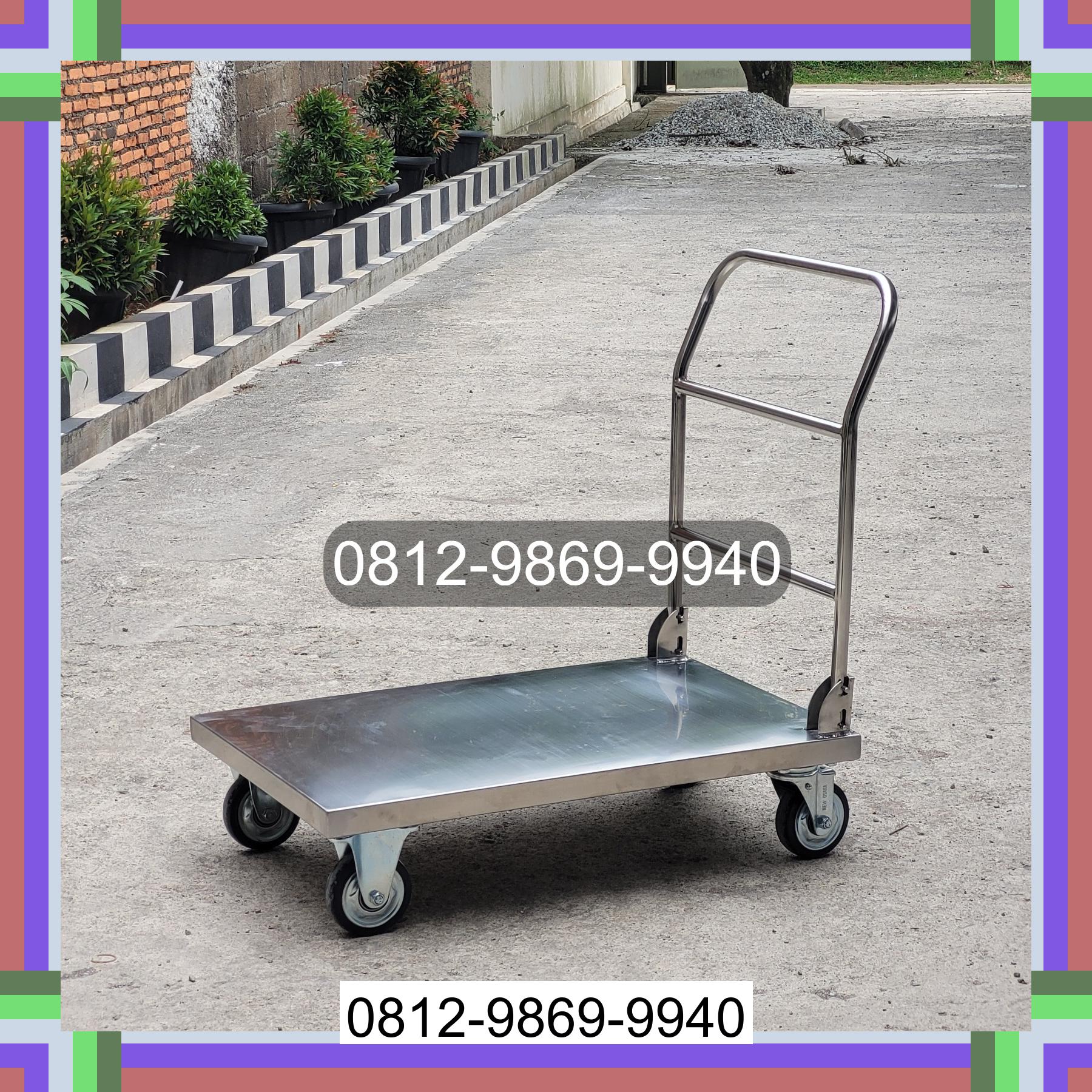 0812-9869-9940 Diskon Besar, Jual Handtruck Hand Truck 500 kgg & 300 kg | Troli Barang | Troli lipat | Troli angkut Padang Hulu