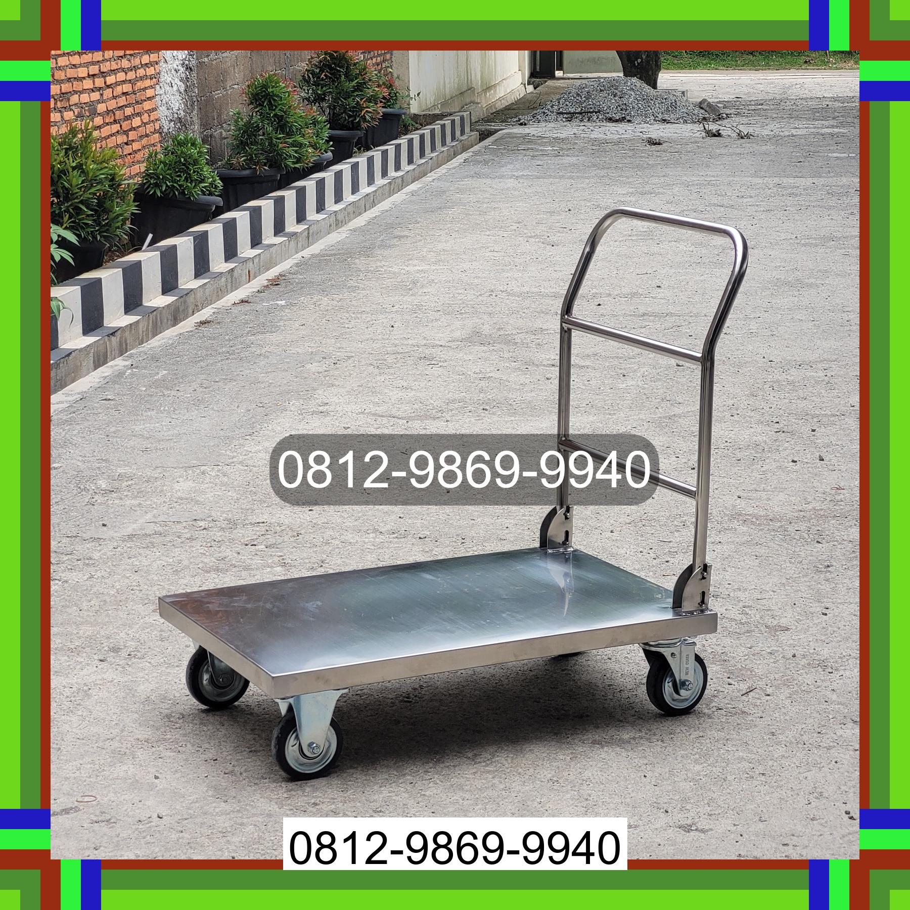 0812-9869-9940 Diskon Besar, Jual Handtruck Hand Truck 500 kgg & 300 kg | Troli Barang | Troli lipat | Troli angkut Raya Kahean
