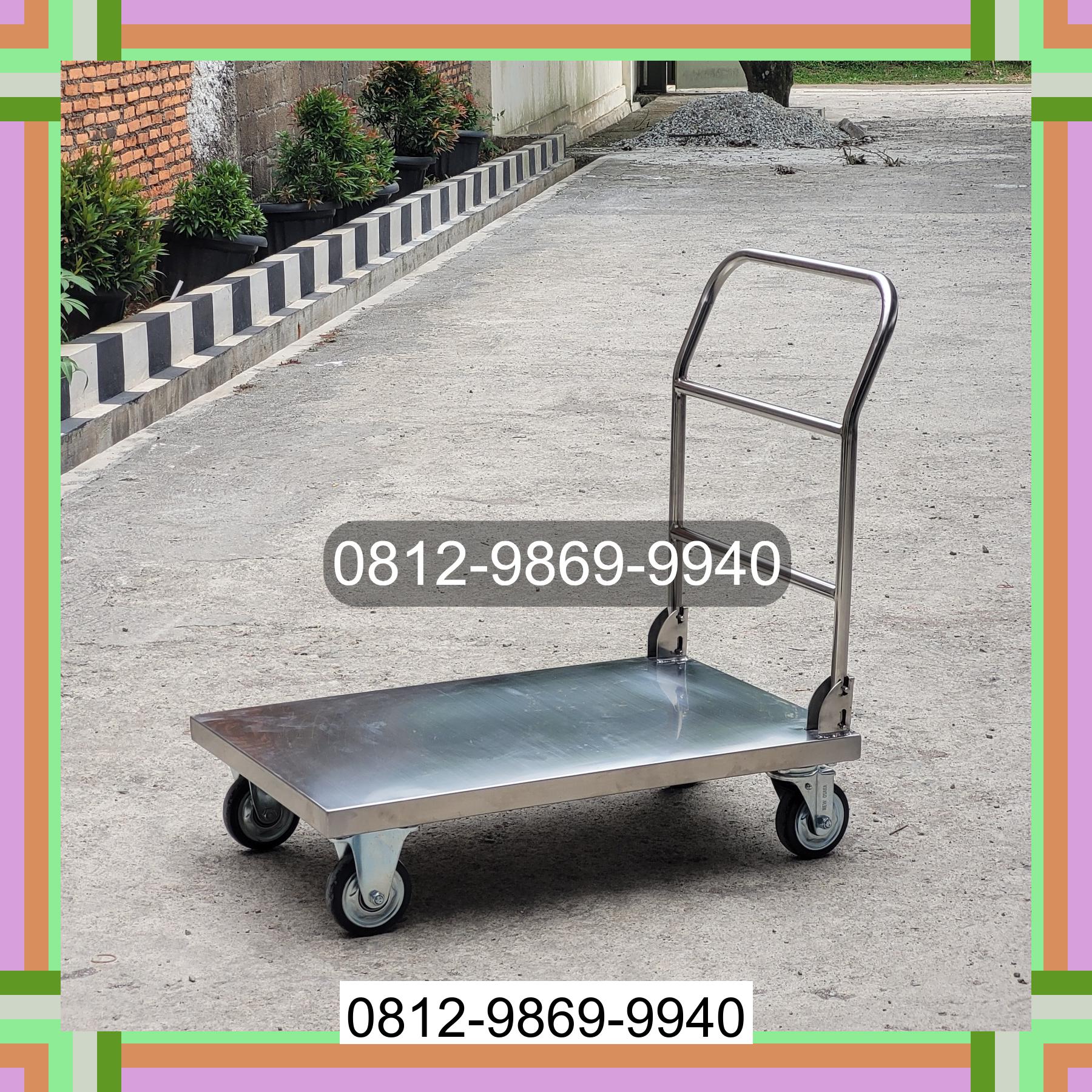 0812-9869-9940 Diskon Besar, Jual Handtruck Hand Truck 500 kgg & 300 kg | Troli Barang | Troli lipat | Troli angkut Silau Laut