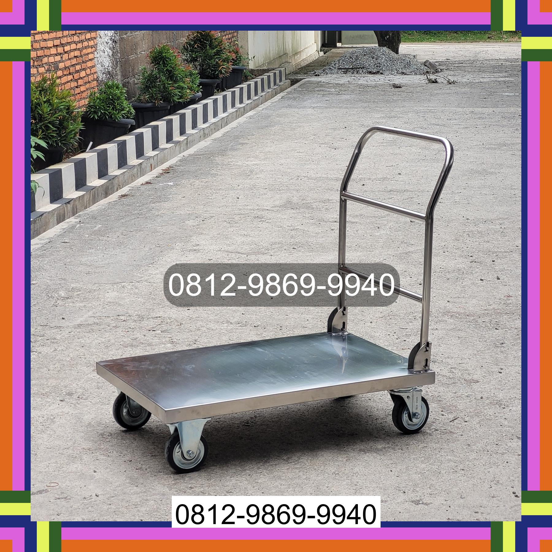 0812-9869-9940 Diskon Besar, Jual Handtruck Hand Truck 500 kgg & 300 kg | Troli Barang | Troli lipat | Troli angkut Situbondo