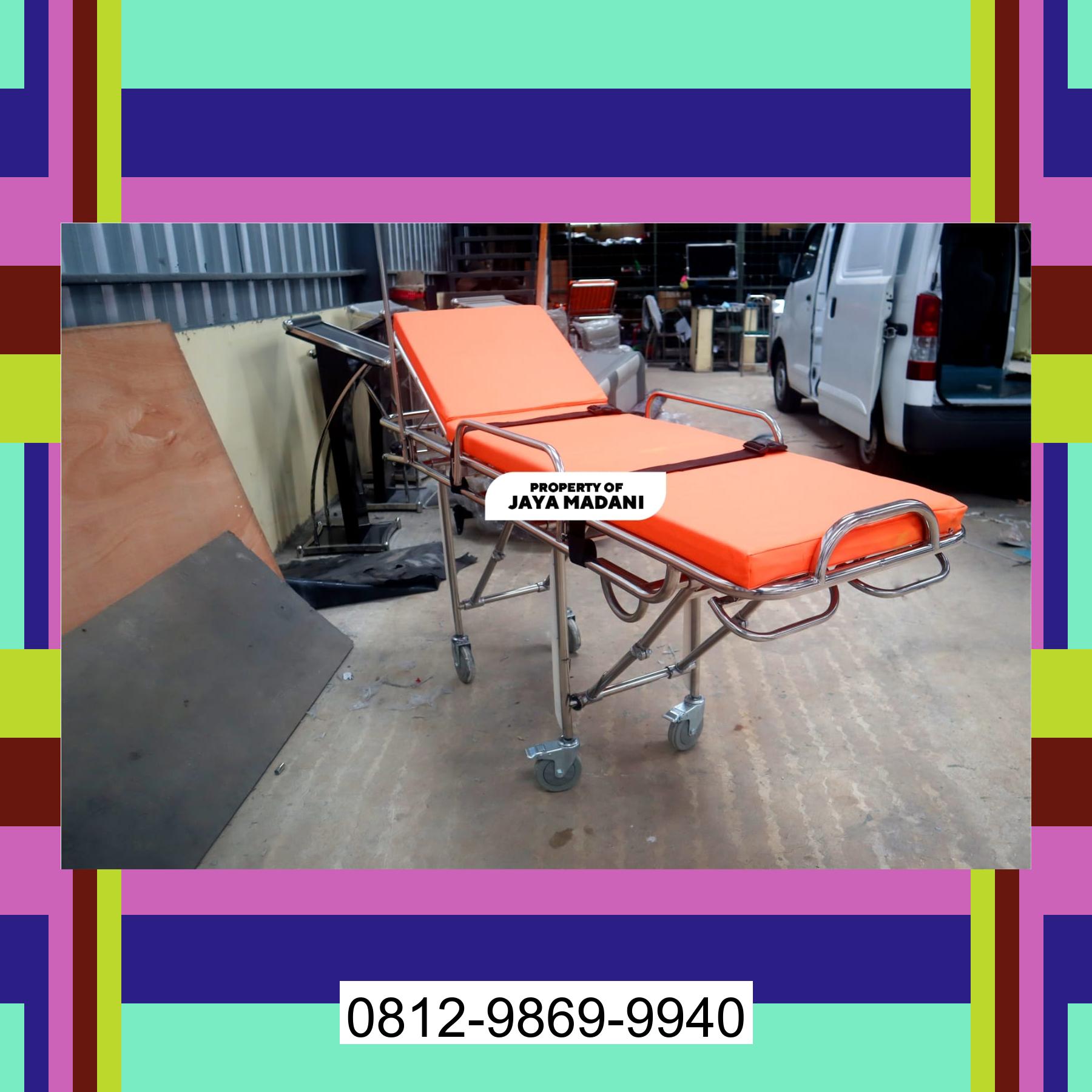0812-9869-9940 Diskon Besar, Stretcher Ambulance | Strecher Brankar Ambulance Stainless Steel Pirak Timu
