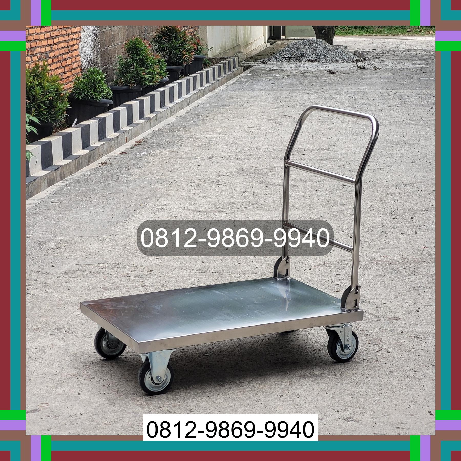 0812-9869-9940 Eksklusif, Jual Handtruck Hand Truck 500 kgg & 300 kg | Troli Barang | Troli lipat | Troli angkut Banjar