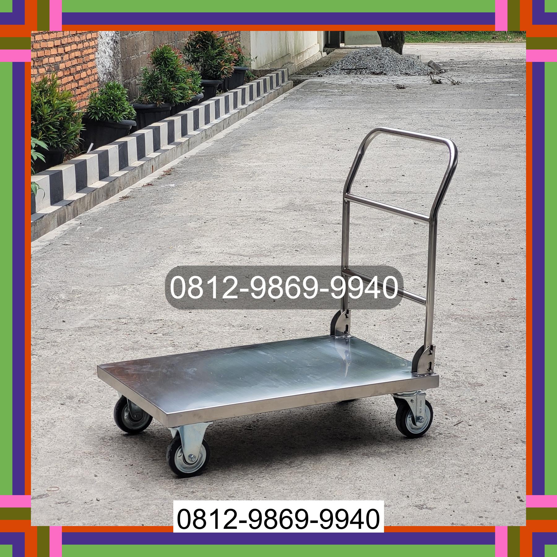 0812-9869-9940 Eksklusif, Jual Handtruck Hand Truck 500 kgg & 300 kg | Troli Barang | Troli lipat | Troli angkut Binjai