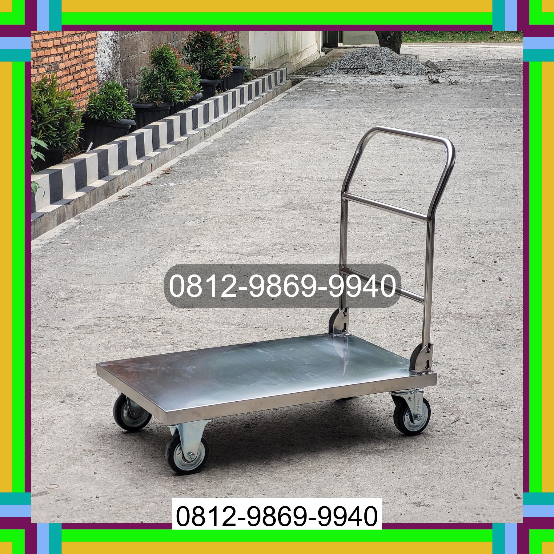 0812-9869-9940 Eksklusif, Jual Handtruck Hand Truck 500 kgg & 300 kg | Troli Barang | Troli lipat | Troli angkut Bombana