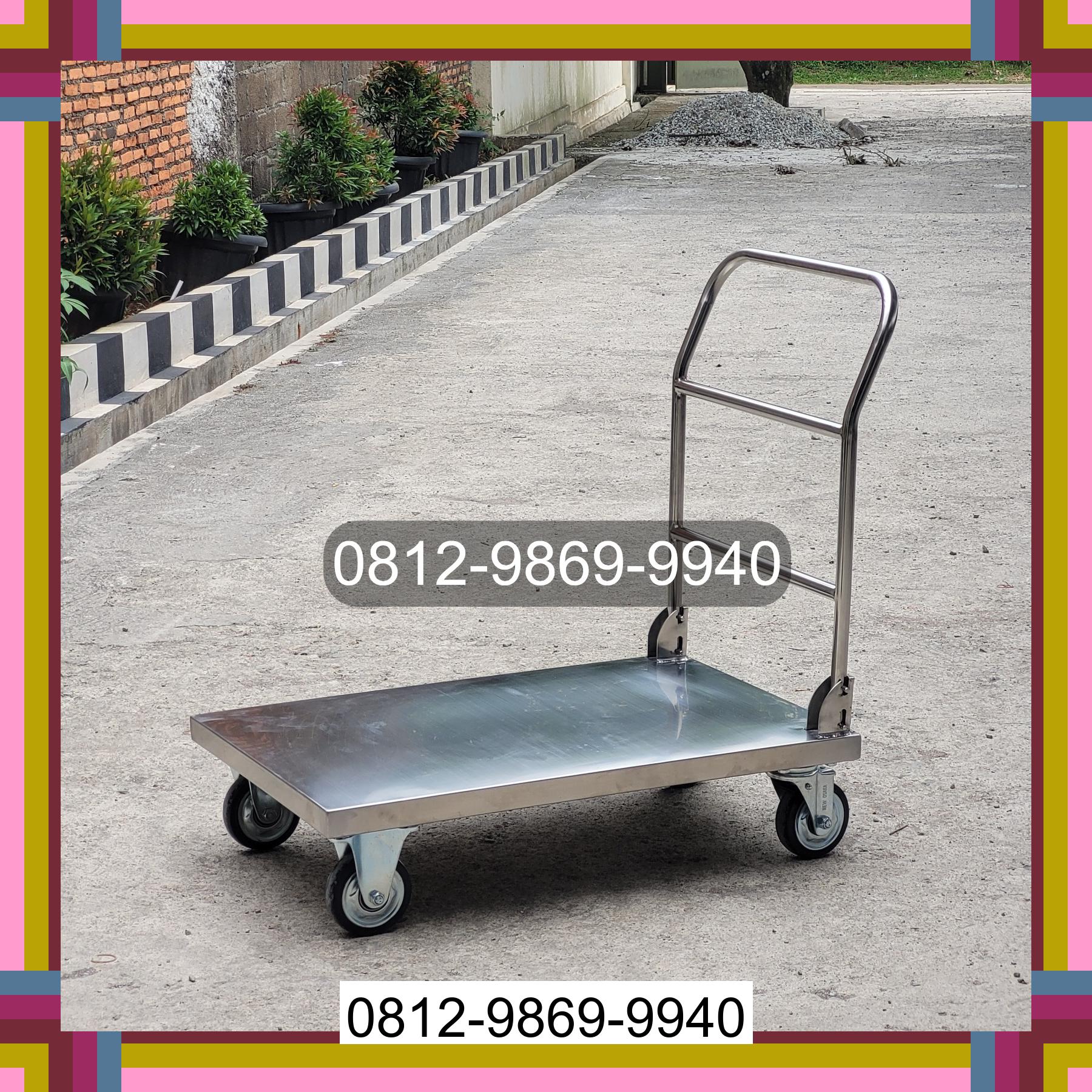 0812-9869-9940 Eksklusif, Jual Handtruck Hand Truck 500 kgg & 300 kg | Troli Barang | Troli lipat | Troli angkut Kikim Selatan