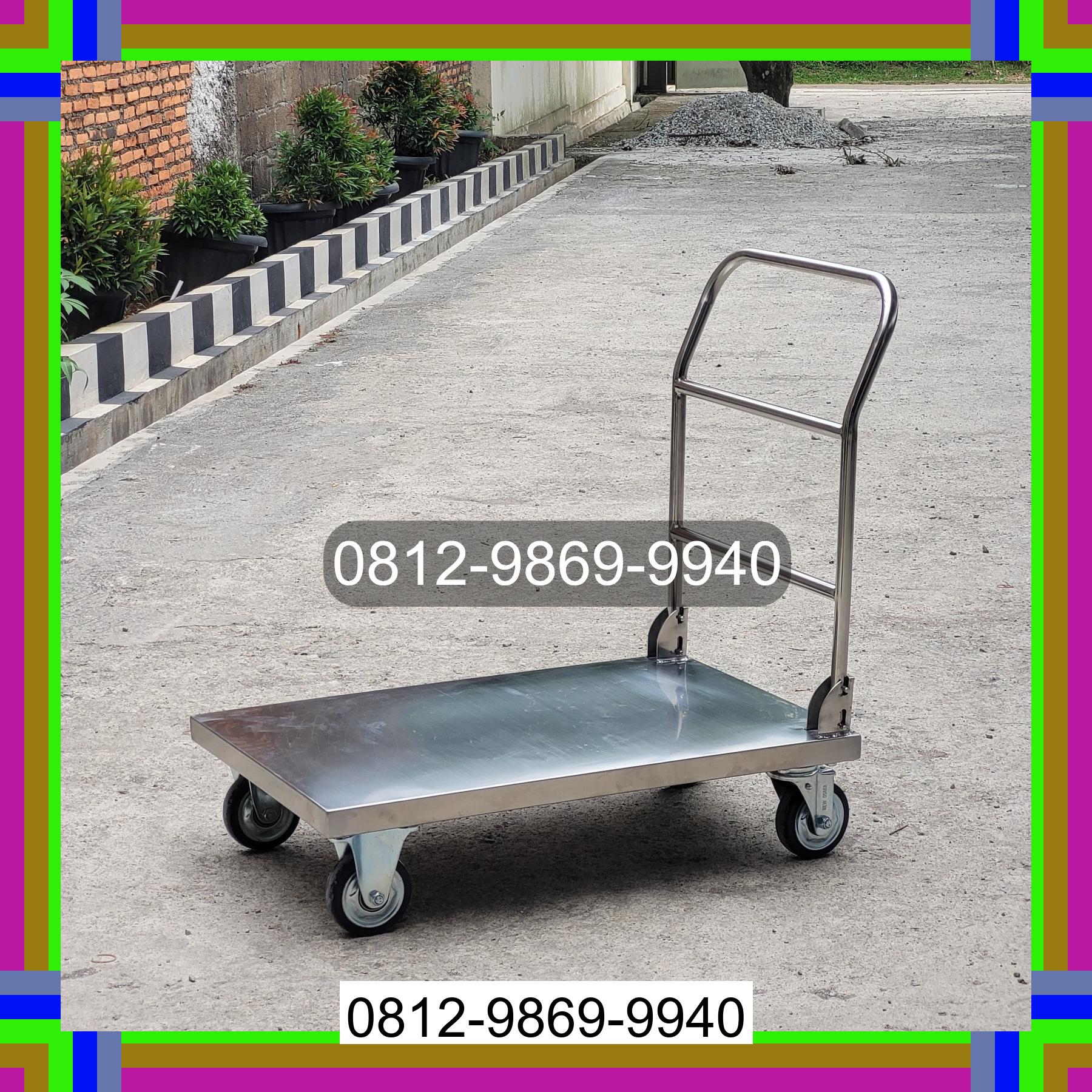0812-9869-9940 Eksklusif, Jual Handtruck Hand Truck 500 kgg & 300 kg | Troli Barang | Troli lipat | Troli angkut Kualuh Leidong