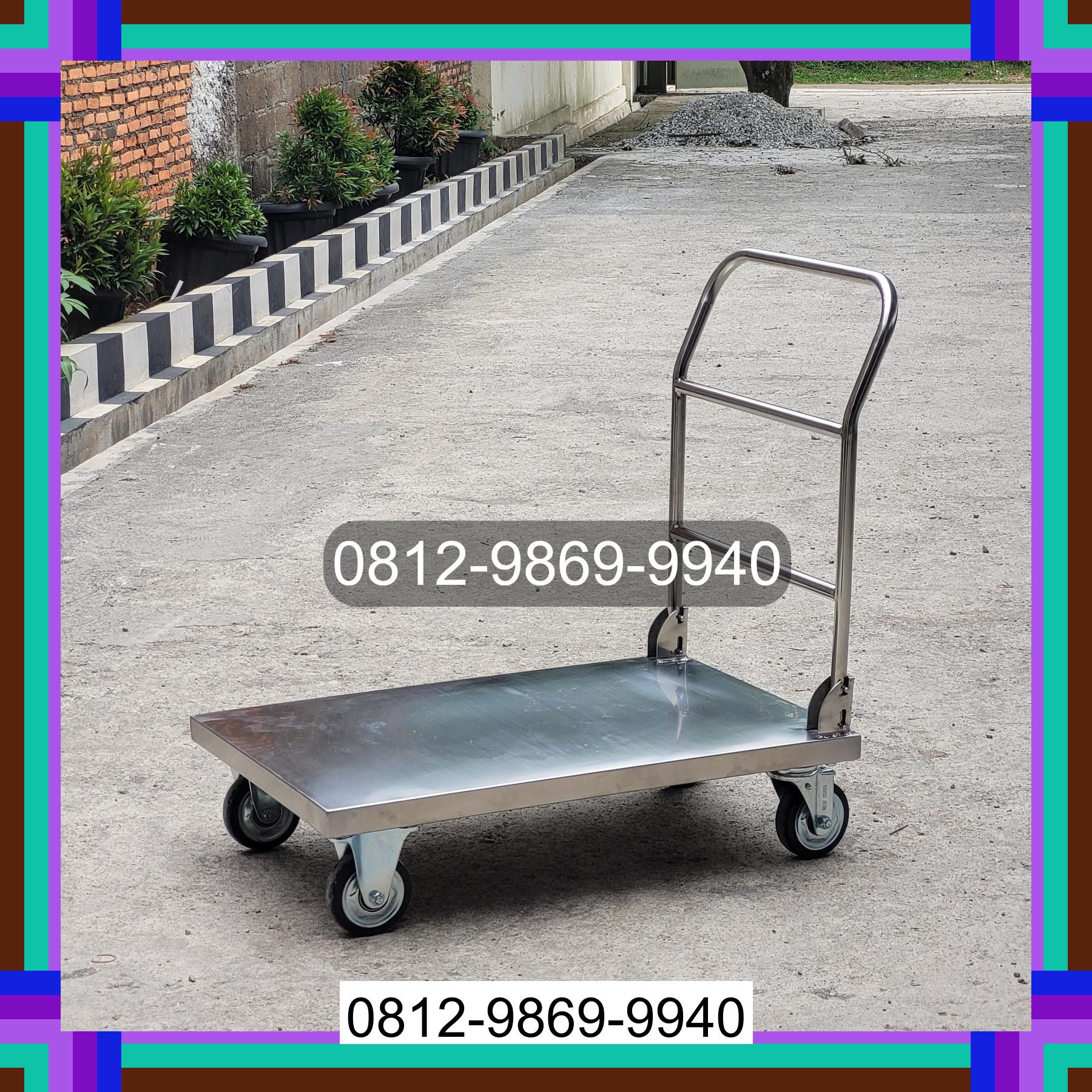 0812-9869-9940 Eksklusif, Jual Handtruck Hand Truck 500 kgg & 300 kg | Troli Barang | Troli lipat | Troli angkut Laguboti