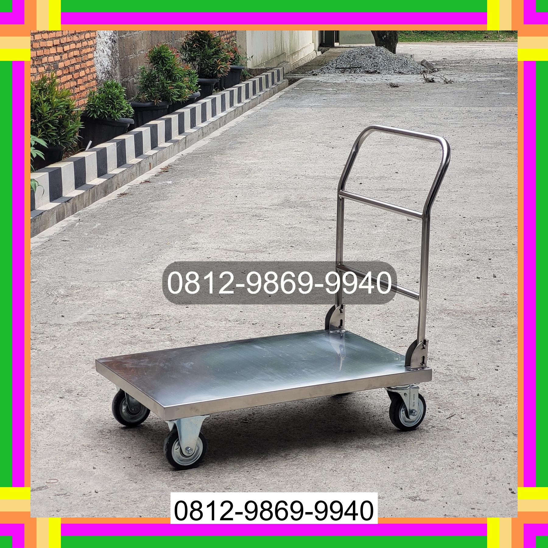0812-9869-9940 Eksklusif, Jual Handtruck Hand Truck 500 kgg & 300 kg | Troli Barang | Troli lipat | Troli angkut Lombok Timur