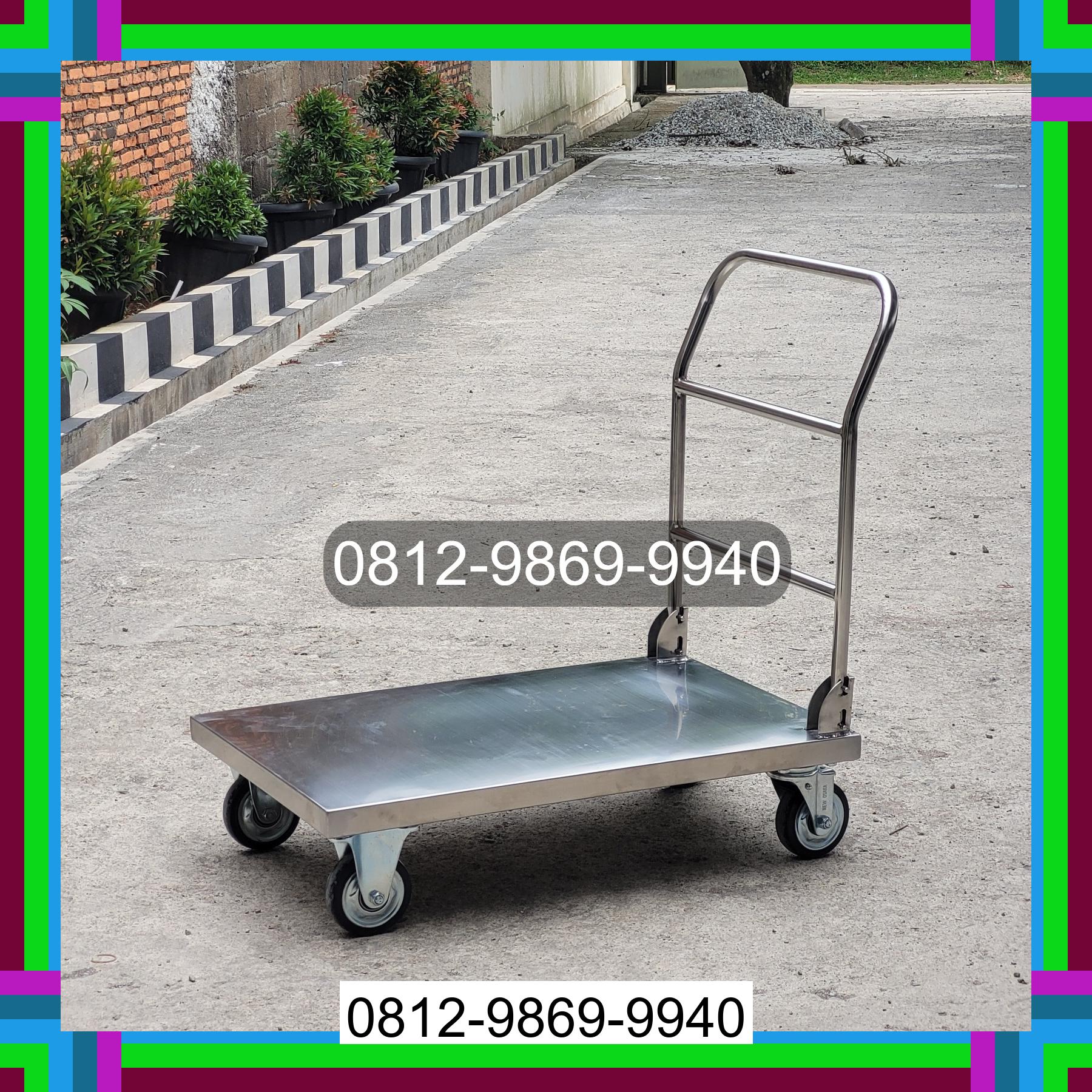 0812-9869-9940 Eksklusif, Jual Handtruck Hand Truck 500 kgg & 300 kg | Troli Barang | Troli lipat | Troli angkut Lubuk Linggau Selatan Ii