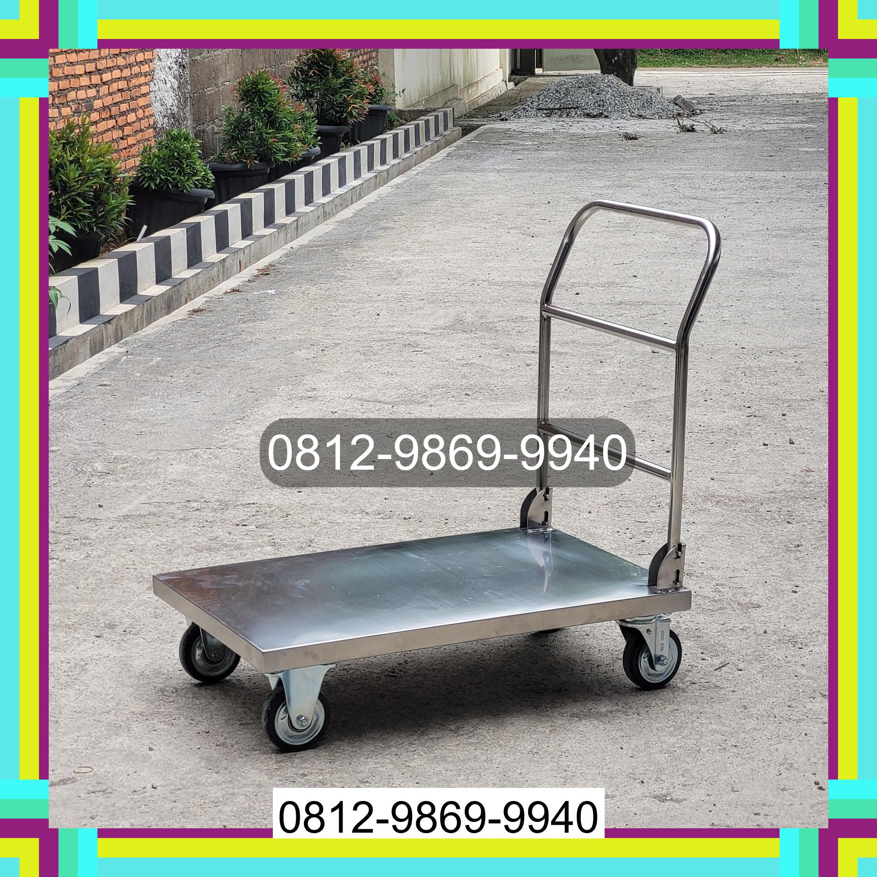 0812-9869-9940 Eksklusif, Jual Handtruck Hand Truck 500 kgg & 300 kg | Troli Barang | Troli lipat | Troli angkut Nipah Panjang