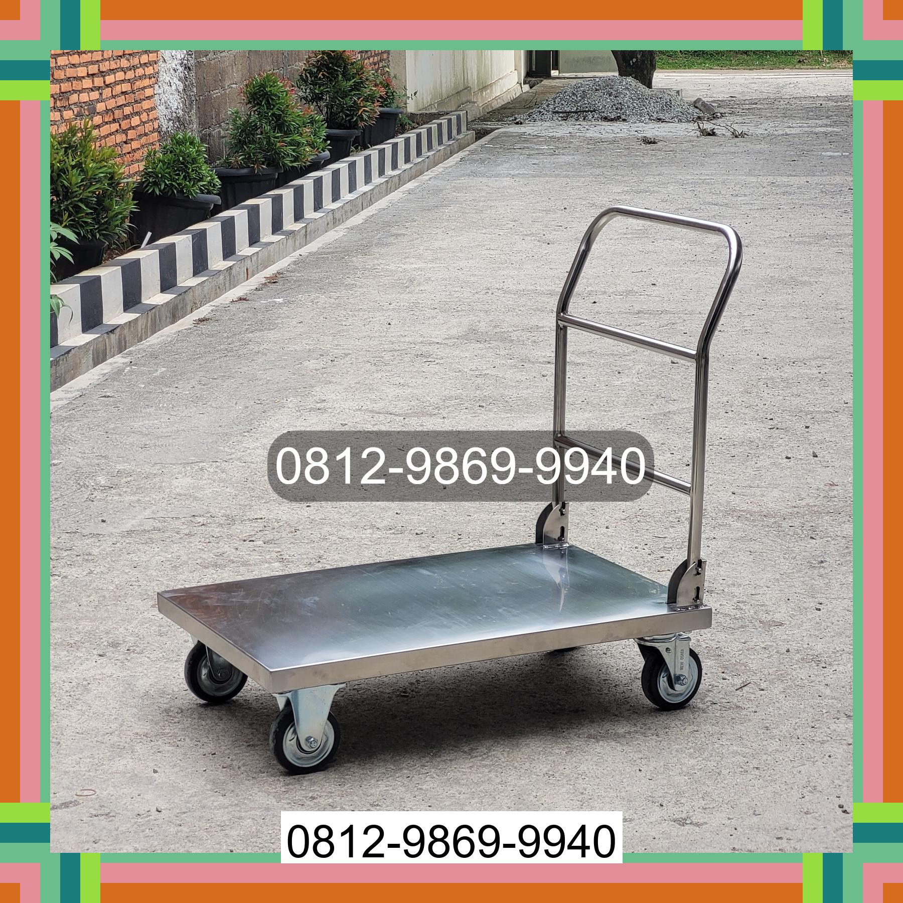 0812-9869-9940 Eksklusif, Jual Handtruck Hand Truck 500 kgg & 300 kg | Troli Barang | Troli lipat | Troli angkut Padang Tualang