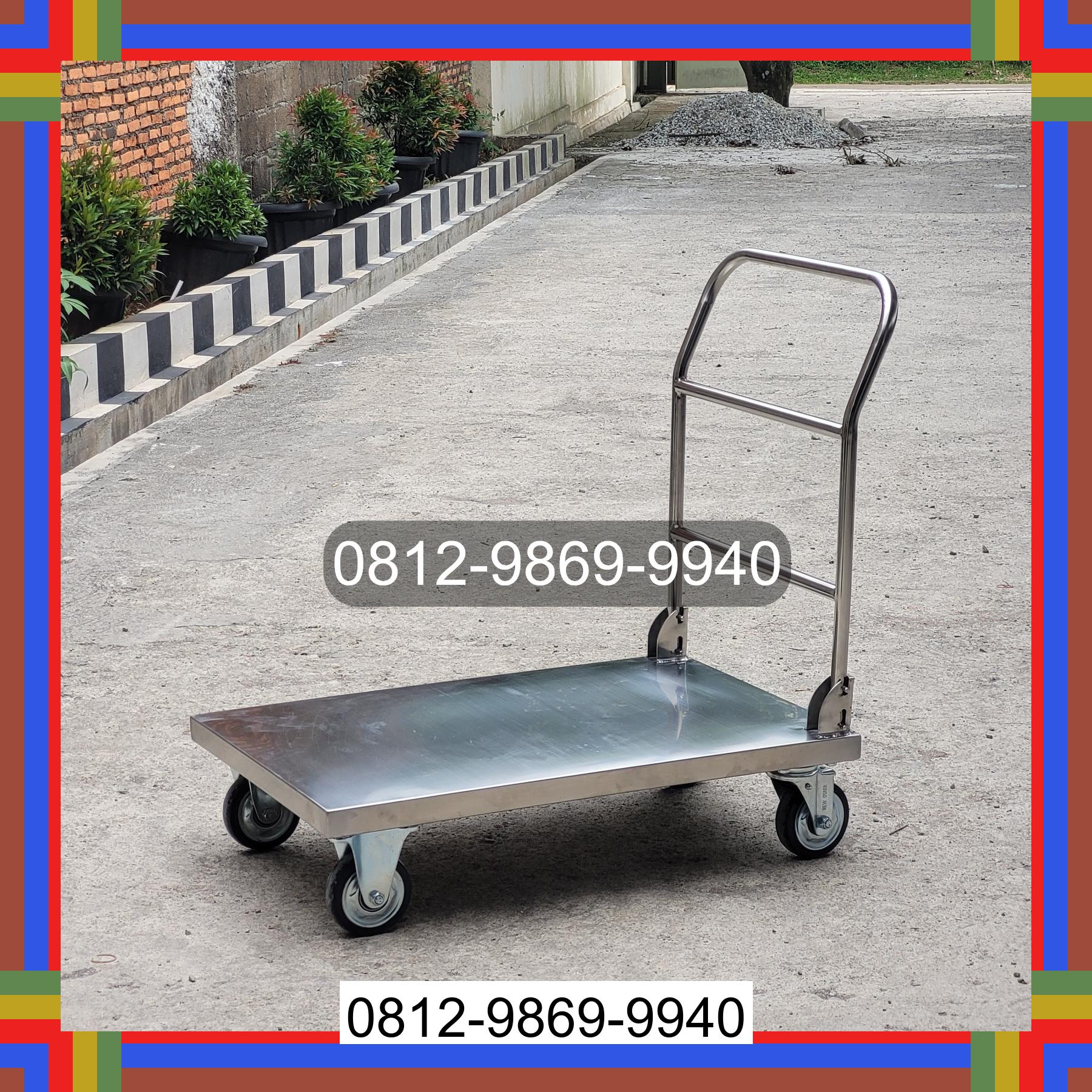 0812-9869-9940 Eksklusif, Jual Handtruck Hand Truck 500 kgg & 300 kg | Troli Barang | Troli lipat | Troli angkut Ranto Baek