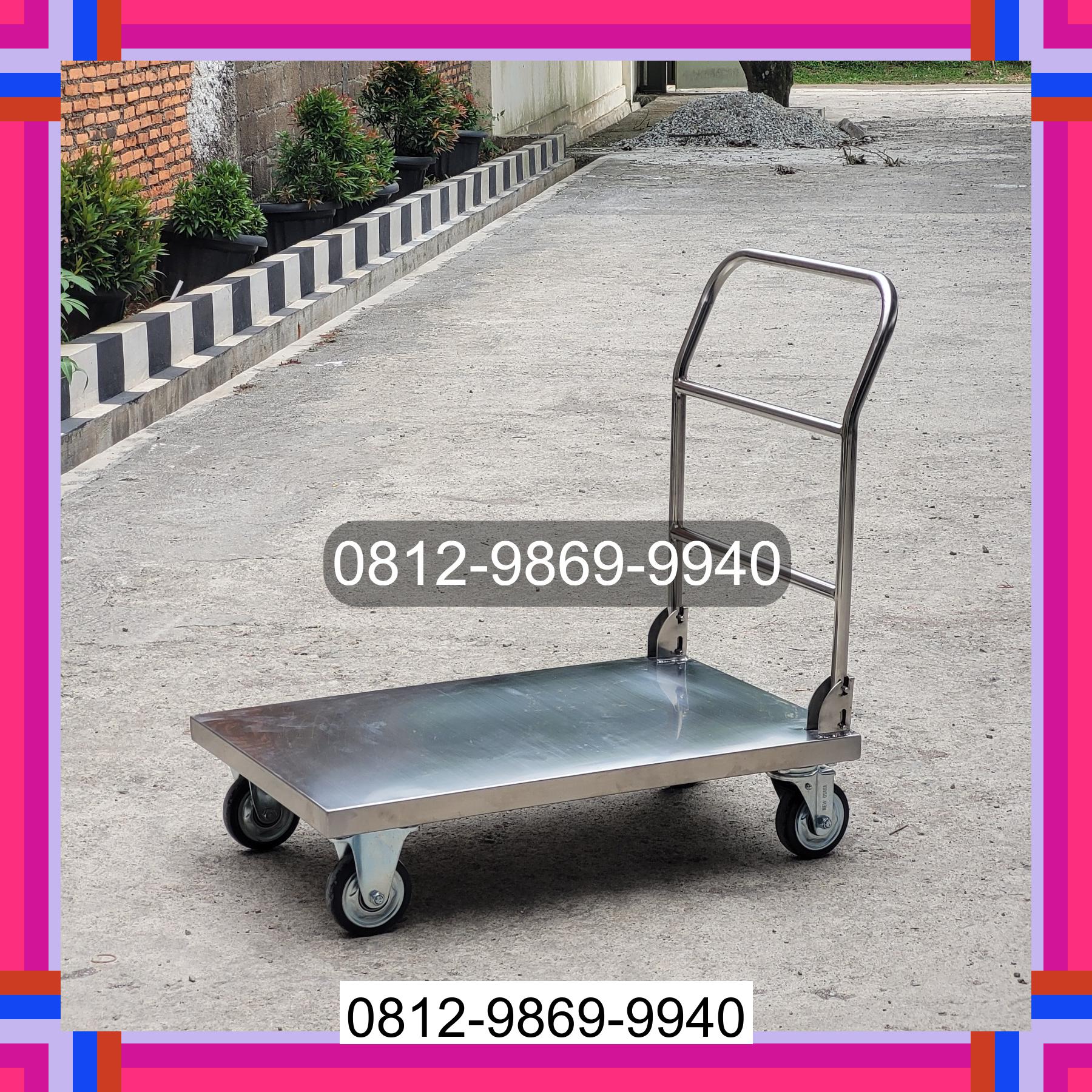 0812-9869-9940 Eksklusif, Jual Handtruck Hand Truck 500 kgg & 300 kg | Troli Barang | Troli lipat | Troli angkut Sampoiniet