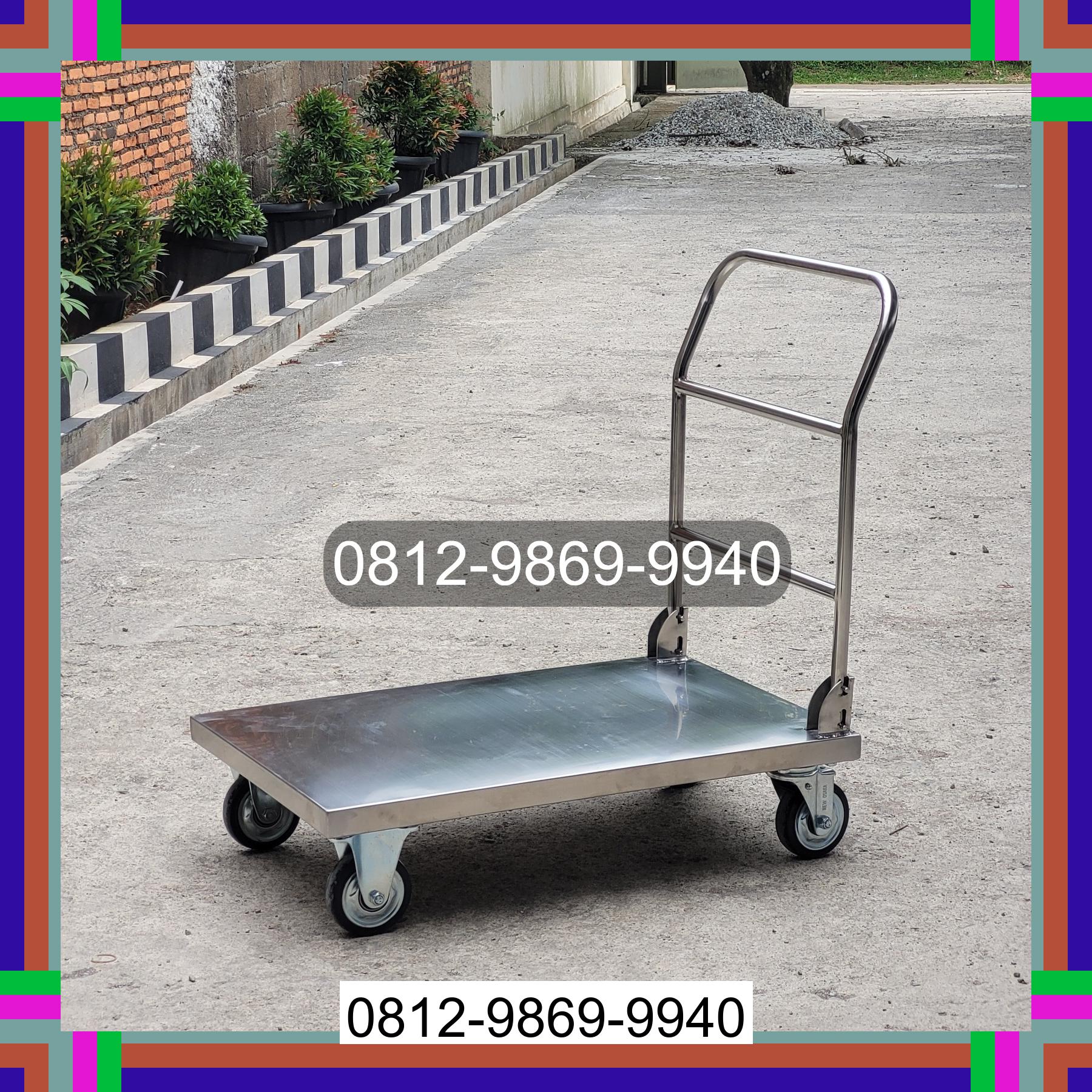 0812-9869-9940 Eksklusif, Jual Handtruck Hand Truck 500 kgg & 300 kg | Troli Barang | Troli lipat | Troli angkut Sei Lepan