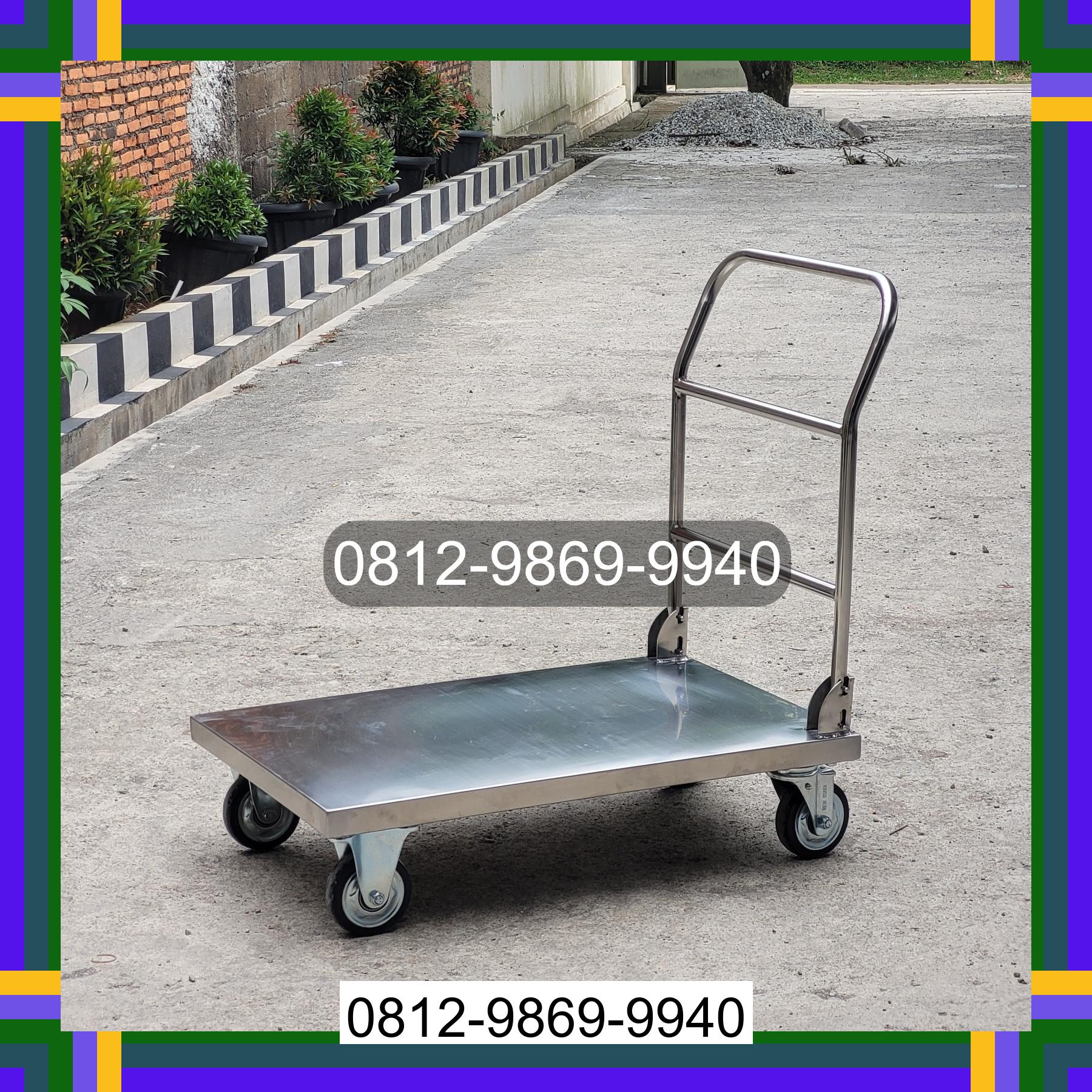 0812-9869-9940 Eksklusif, Jual Handtruck Hand Truck 500 kgg & 300 kg | Troli Barang | Troli lipat | Troli angkut Sei Suka