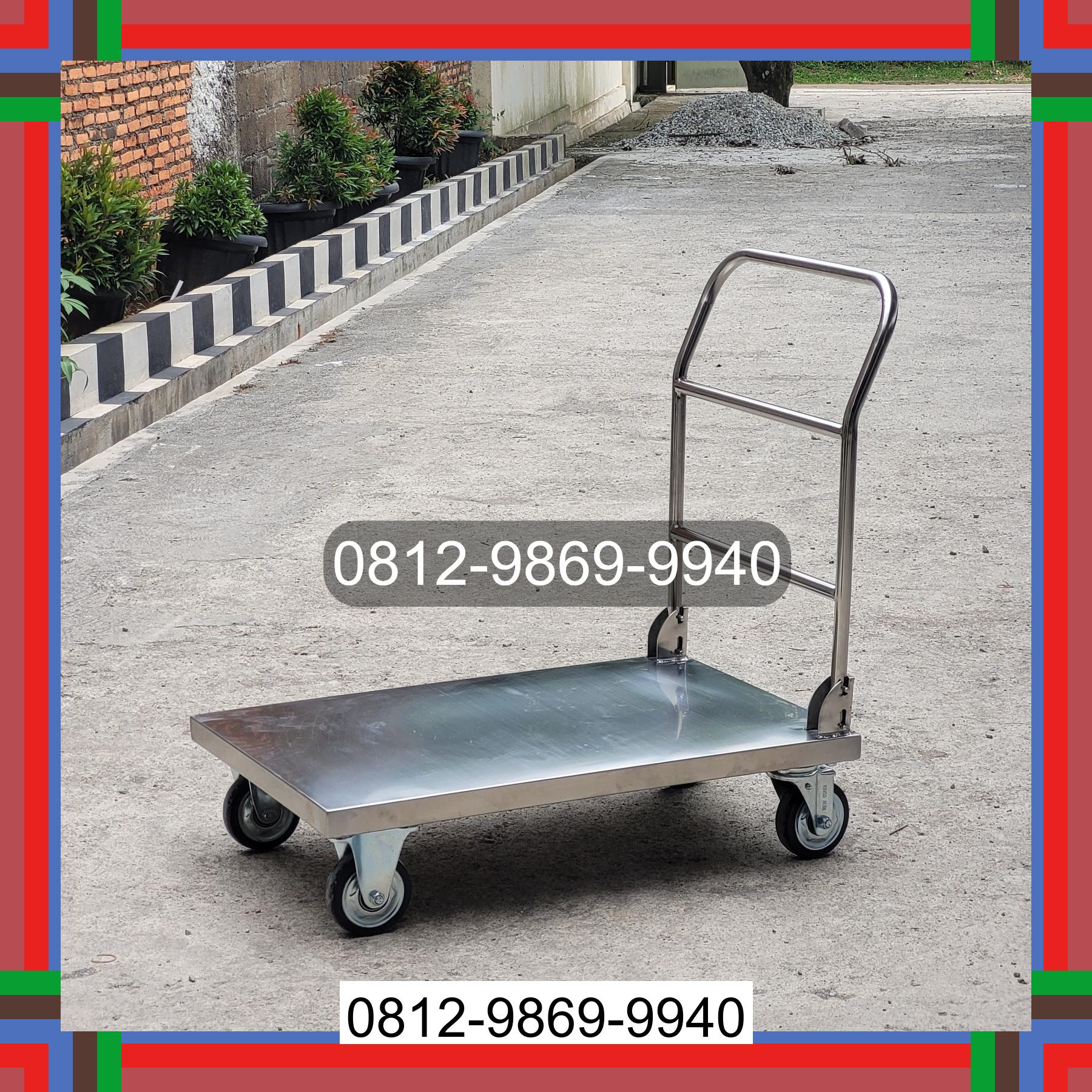 0812-9869-9940 Eksklusif, Jual Handtruck Hand Truck 500 kgg & 300 kg | Troli Barang | Troli lipat | Troli angkut Sekayu