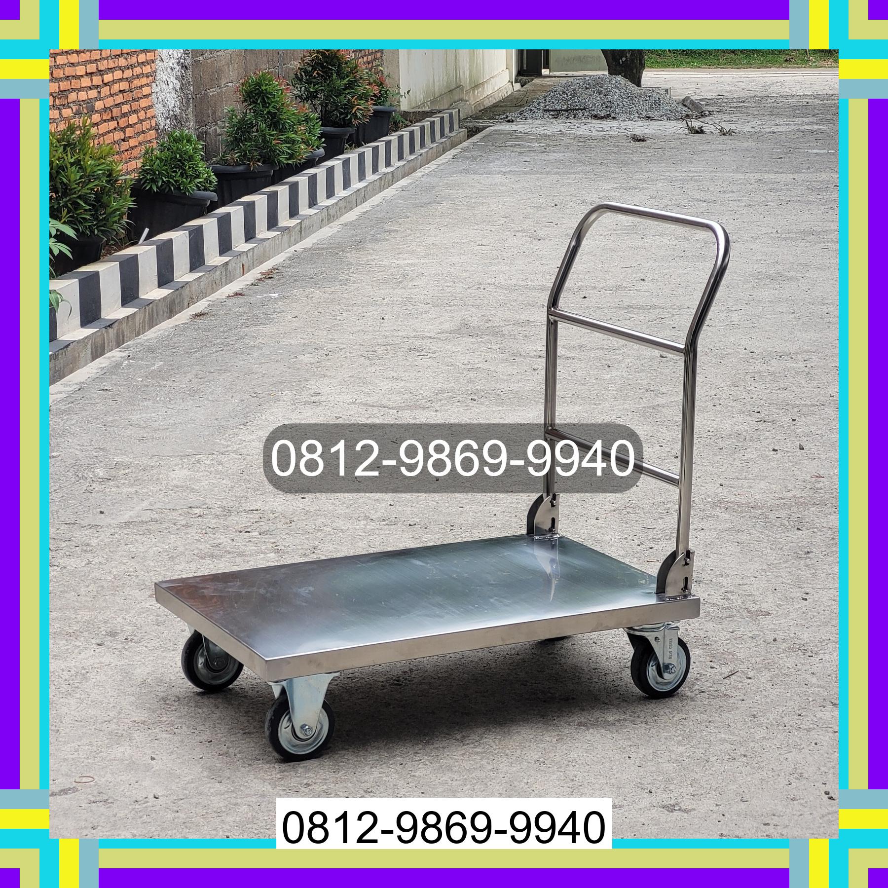 0812-9869-9940 Eksklusif, Jual Handtruck Hand Truck 500 kgg & 300 kg | Troli Barang | Troli lipat | Troli angkut Siempat Nempu