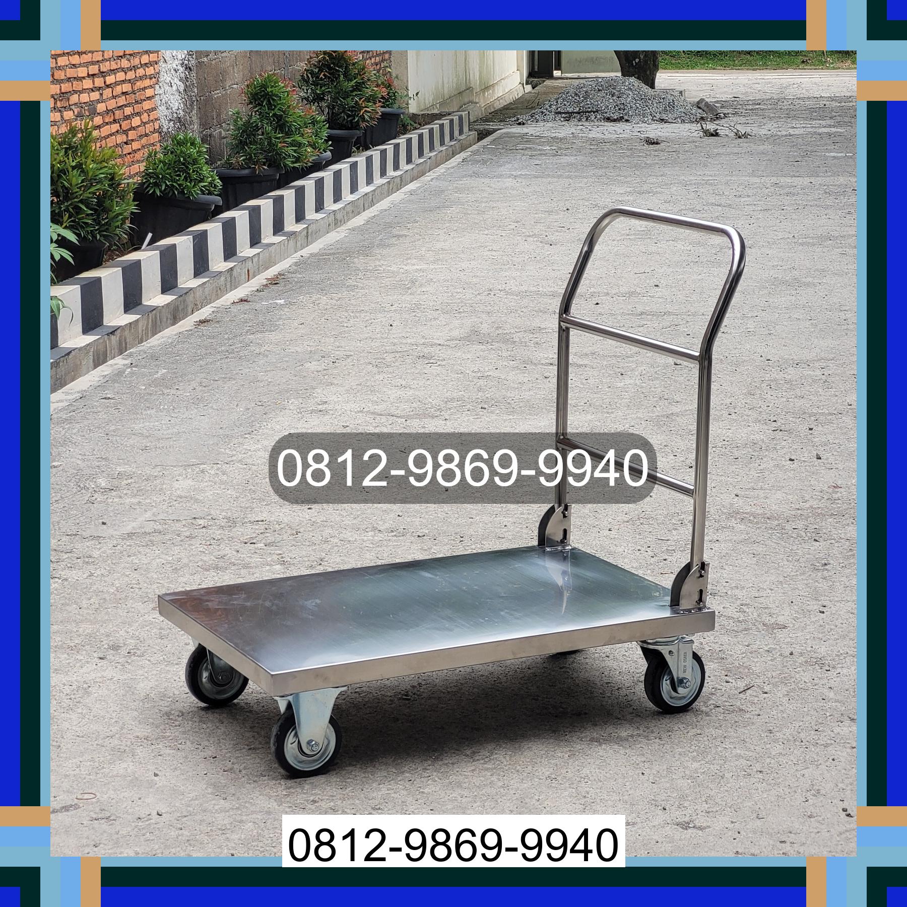0812-9869-9940 Eksklusif, Jual Handtruck Hand Truck 500 kgg & 300 kg | Troli Barang | Troli lipat | Troli angkut Silahi Sabungan