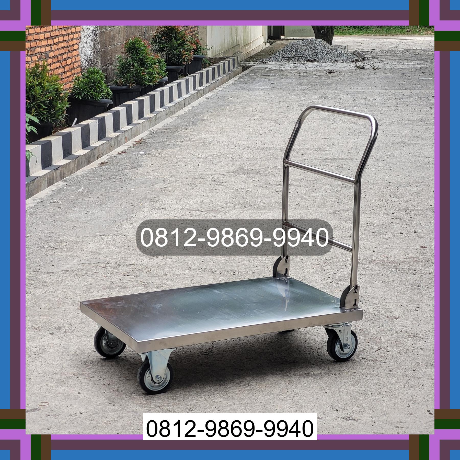 0812-9869-9940 Eksklusif, Jual Handtruck Hand Truck 500 kgg & 300 kg | Troli Barang | Troli lipat | Troli angkut Sukarame