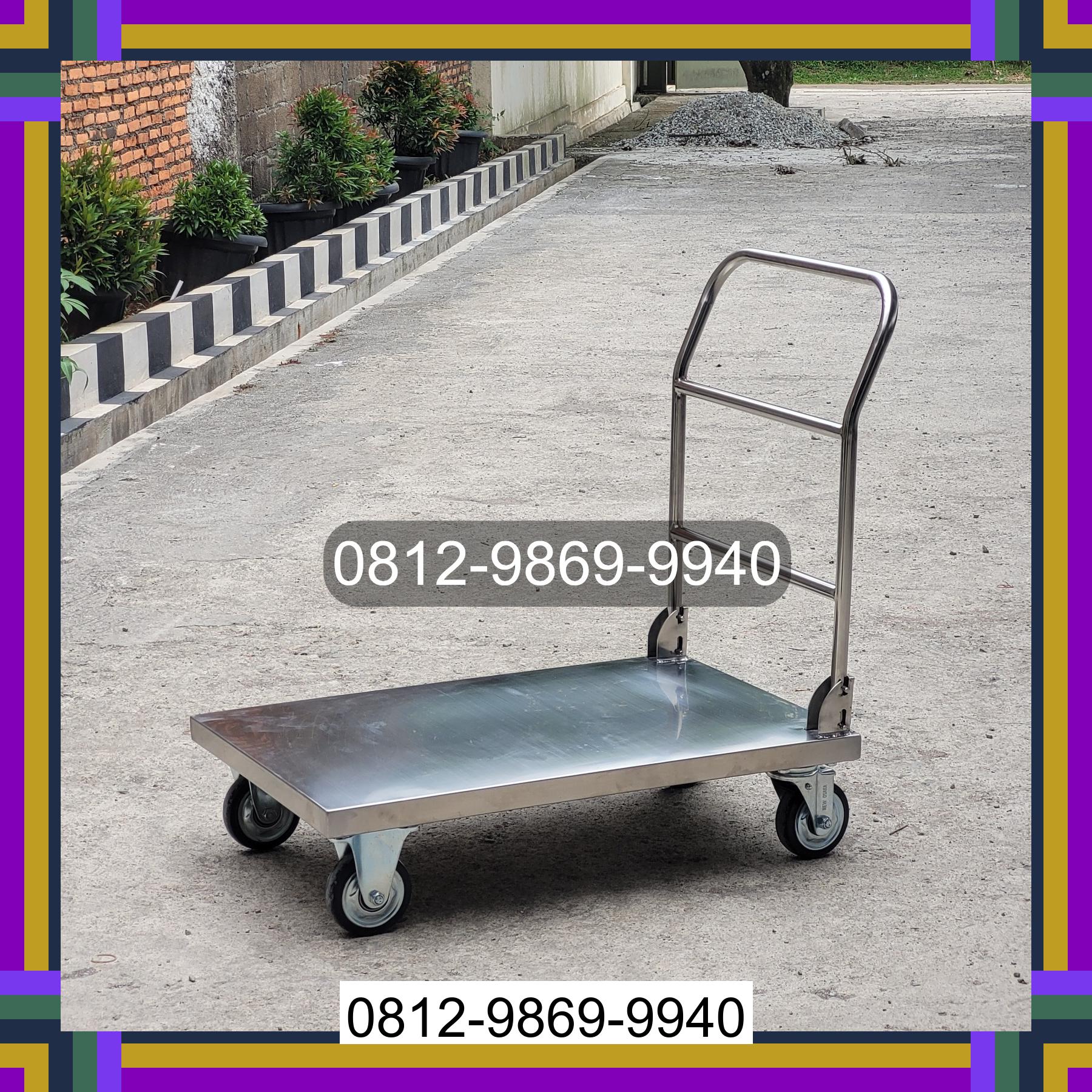 0812-9869-9940 Eksklusif, Jual Handtruck Hand Truck 500 kgg & 300 kg | Troli Barang | Troli lipat | Troli angkut Talang Ubi
