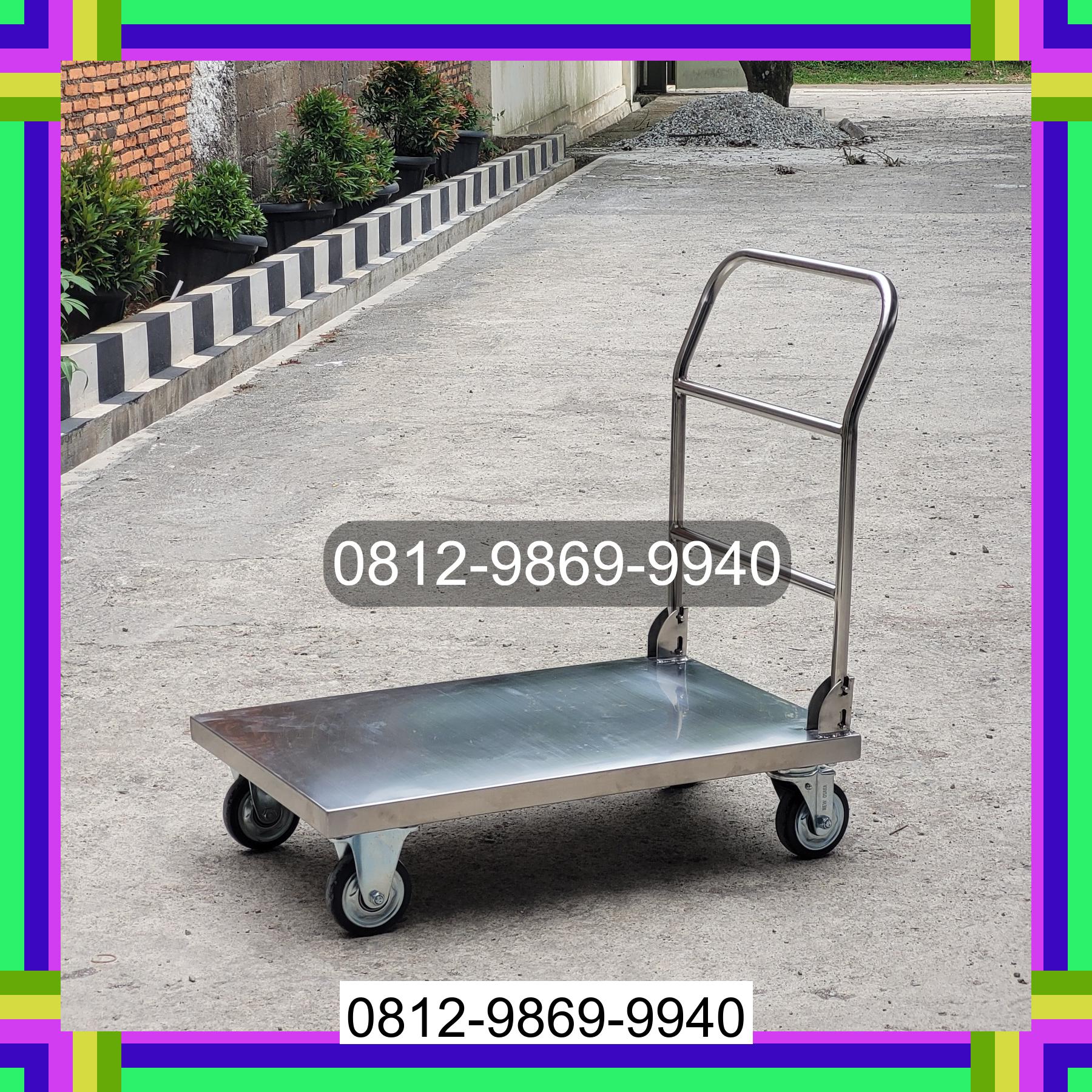 0812-9869-9940 Eksklusif, Jual Handtruck Hand Truck 500 kgg & 300 kg | Troli Barang | Troli lipat | Troli angkut Tanah Pinoh