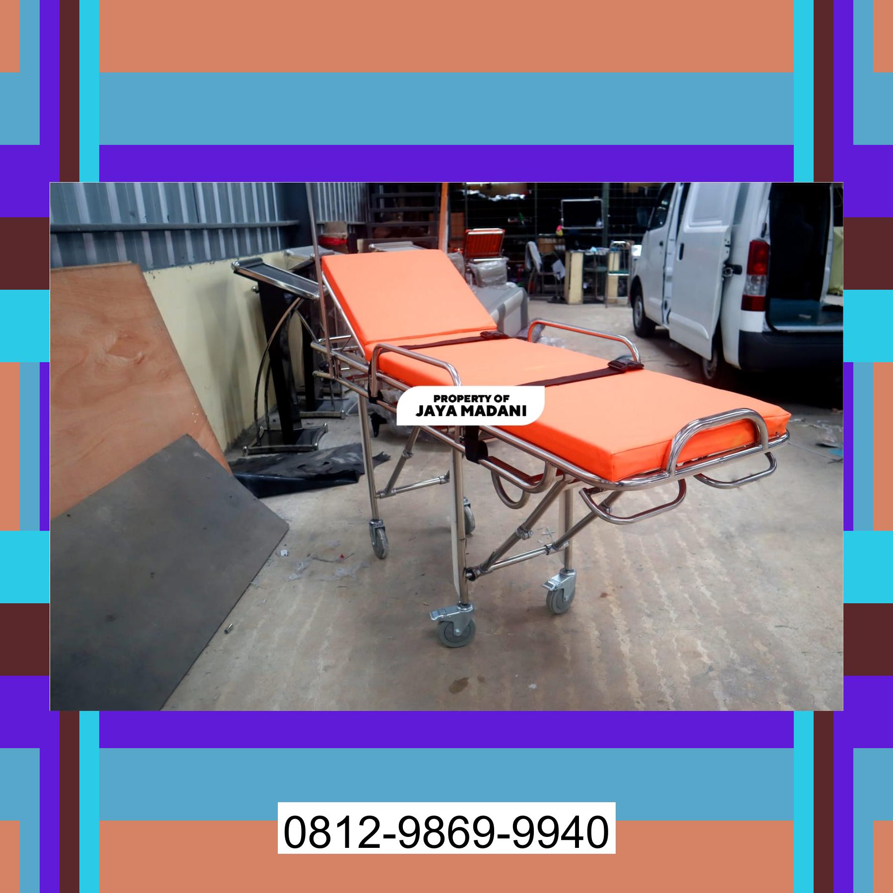 0812-9869-9940 Eksklusif, Stretcher Ambulance | Strecher Brankar Ambulance Stainless Steel Biduk Biduk