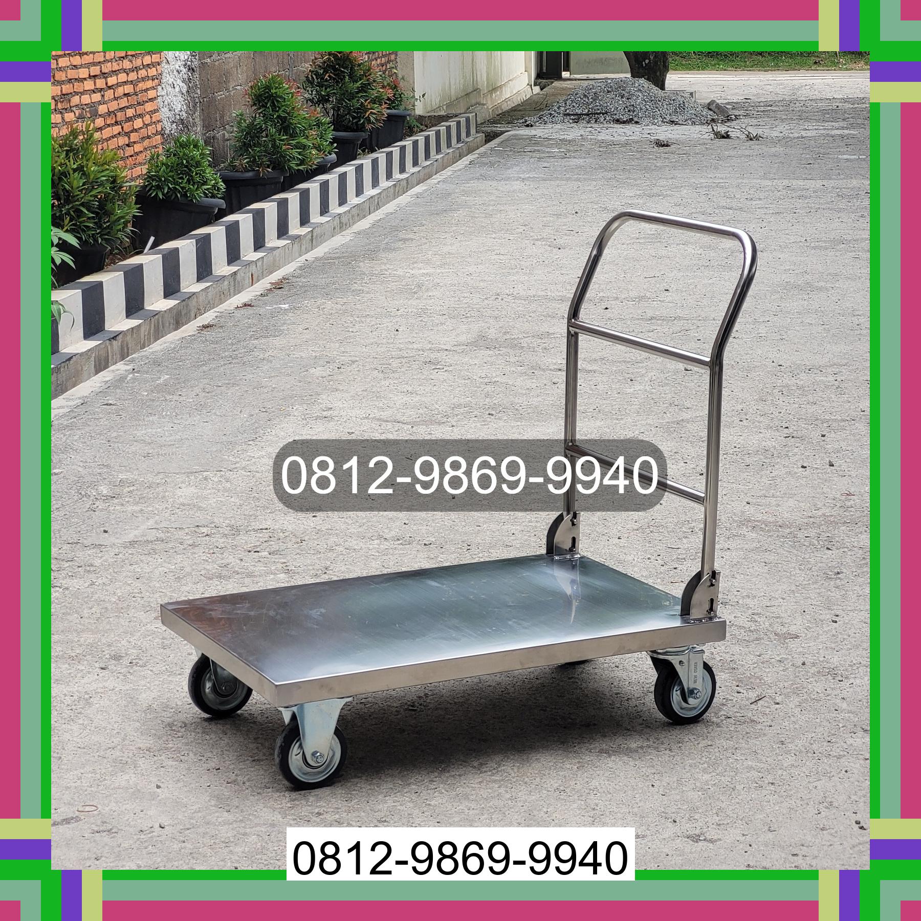 0812-9869-9940 Promo Hebat, Jual Handtruck Hand Truck 500 kgg & 300 kg | Troli Barang | Troli lipat | Troli angkut Aceh Besar