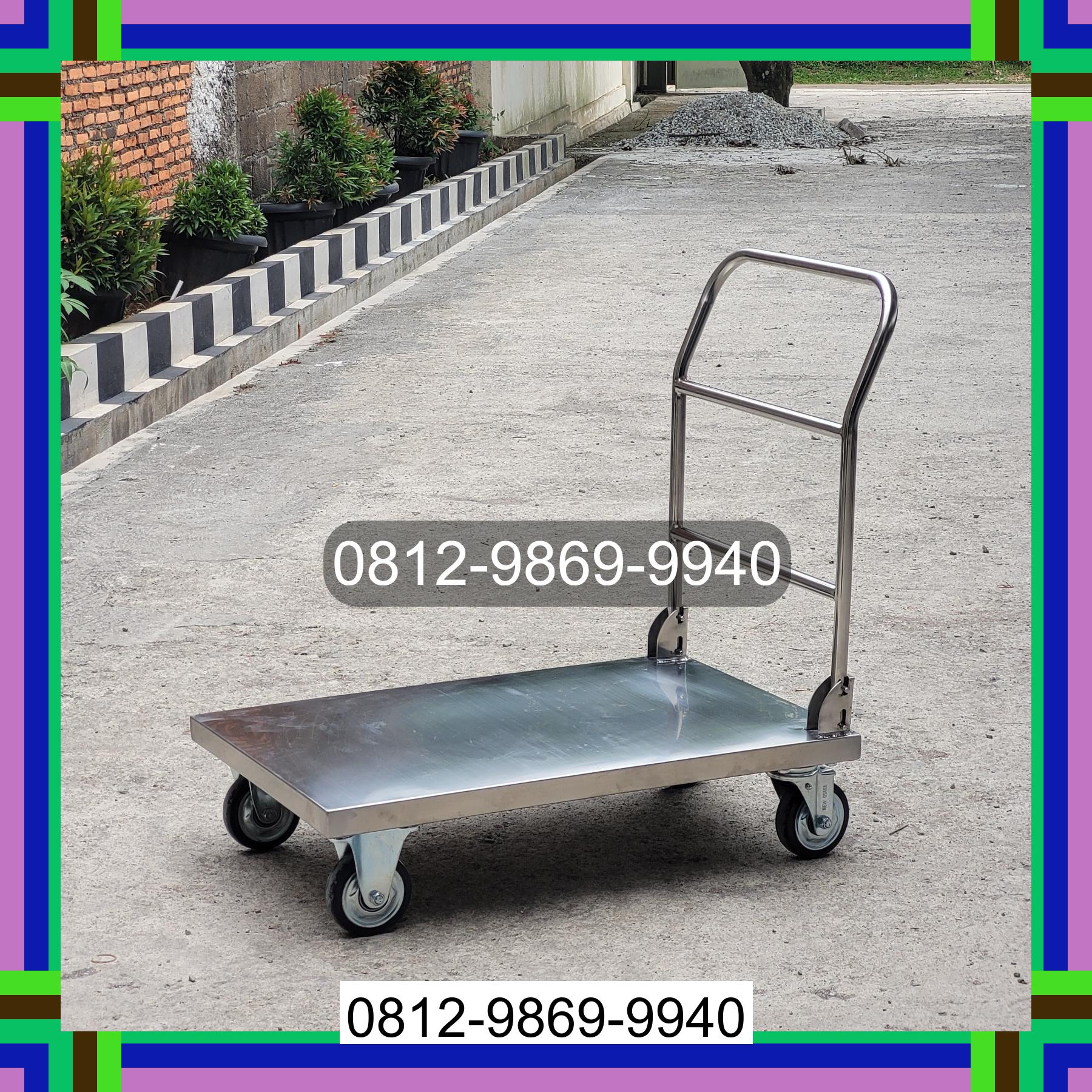 0812-9869-9940 Promo Hebat, Jual Handtruck Hand Truck 500 kgg & 300 kg | Troli Barang | Troli lipat | Troli angkut Aimando Padaido