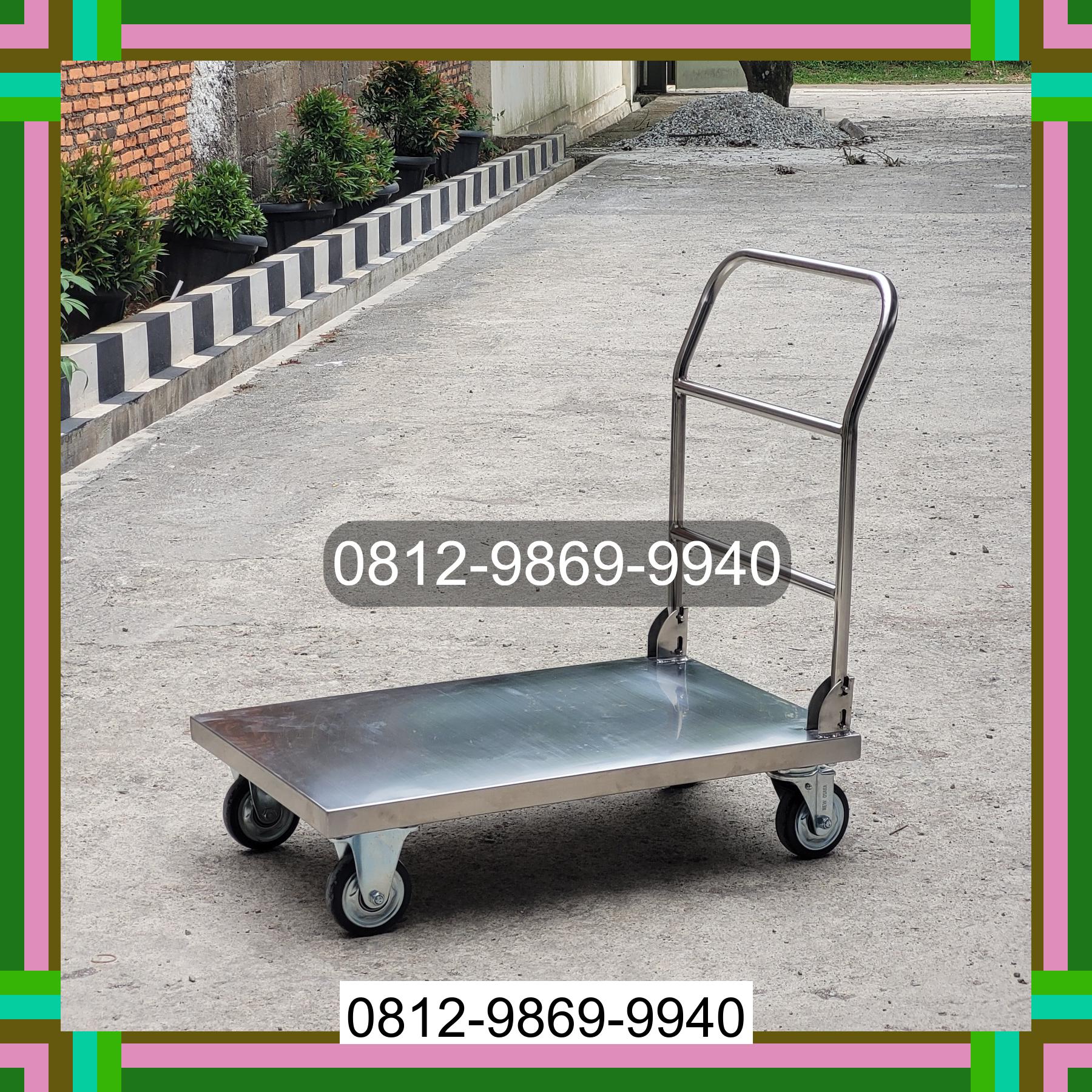 0812-9869-9940 Promo Hebat, Jual Handtruck Hand Truck 500 kgg & 300 kg | Troli Barang | Troli lipat | Troli angkut Air Putih