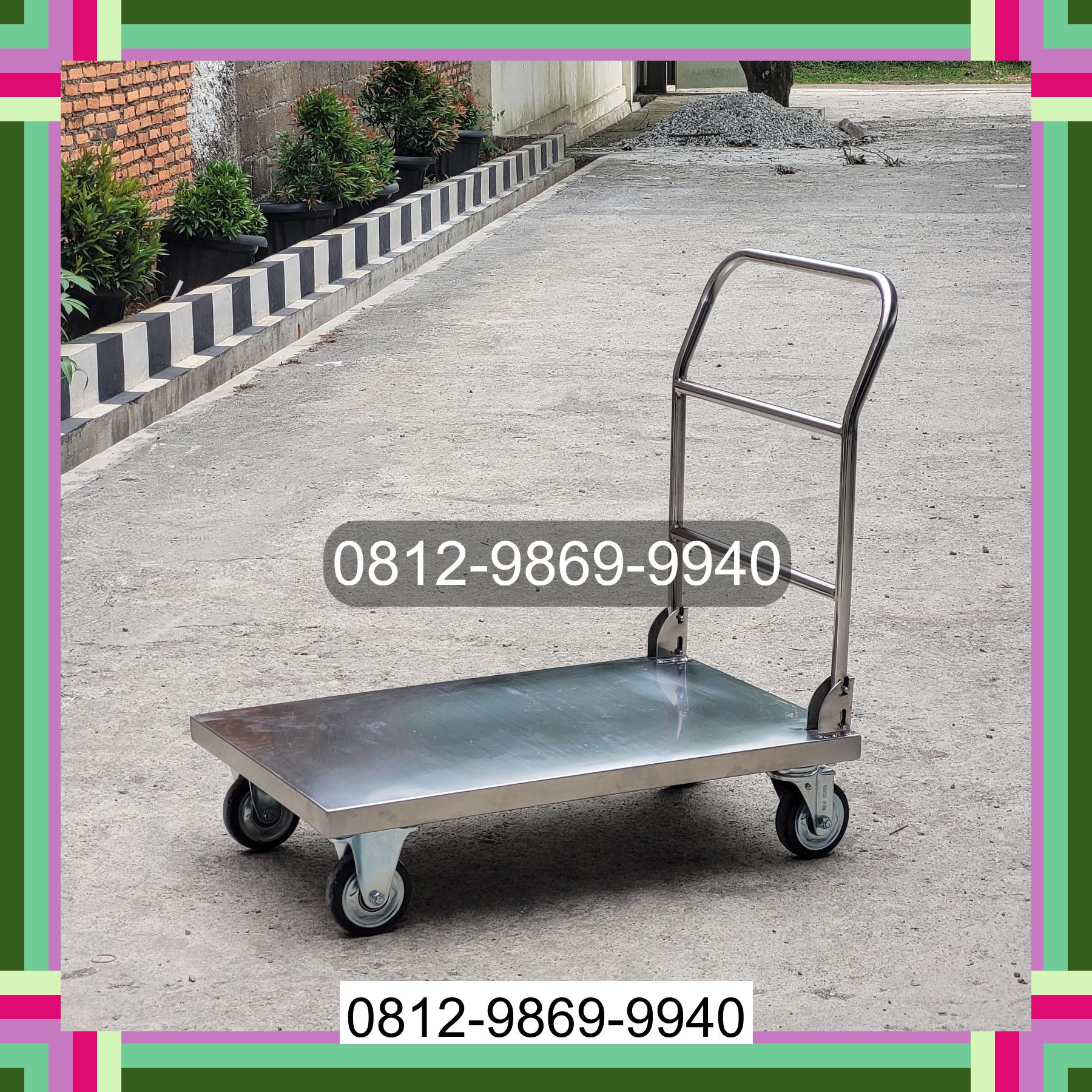 0812-9869-9940 Promo Hebat, Jual Handtruck Hand Truck 500 kgg & 300 kg | Troli Barang | Troli lipat | Troli angkut Bambel