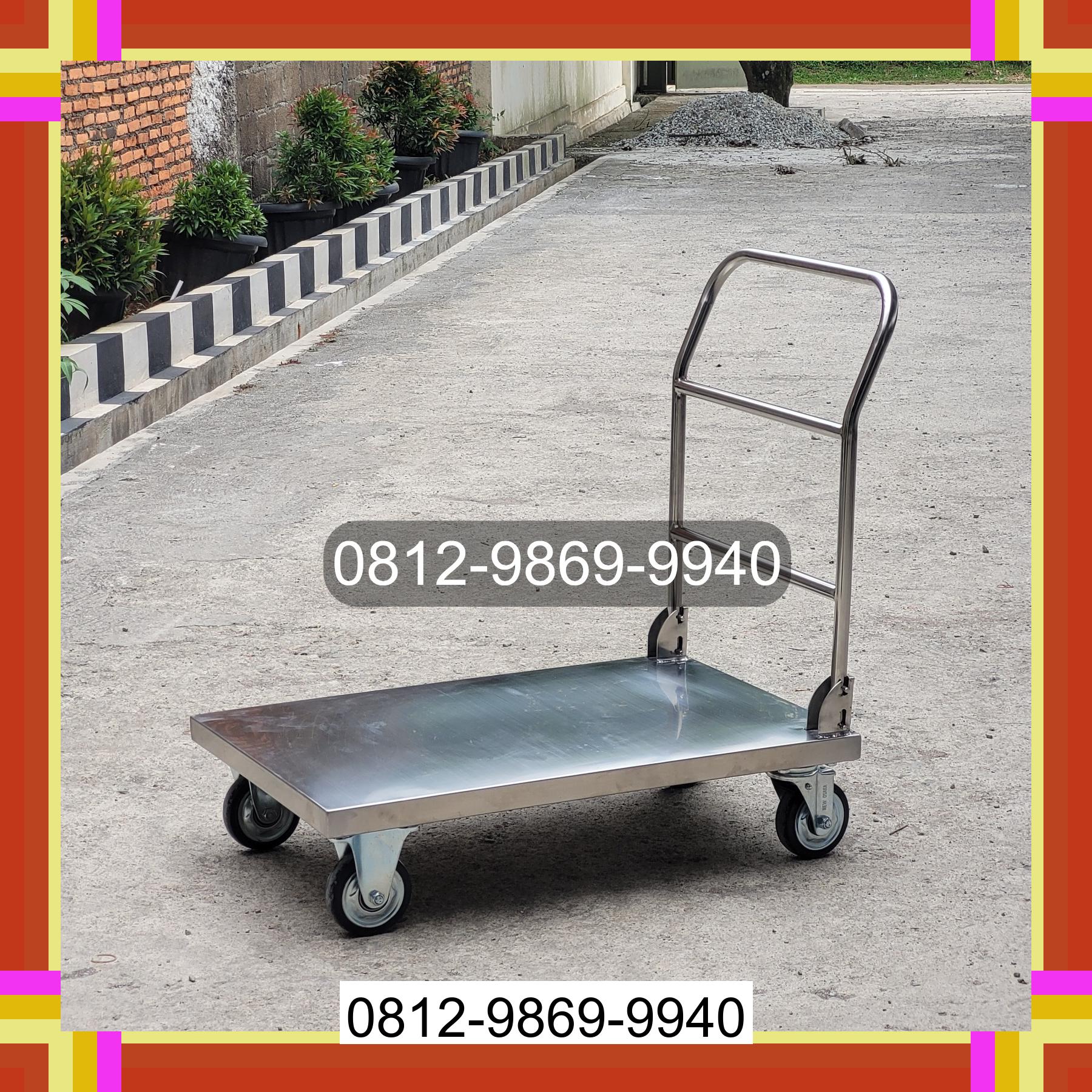 0812-9869-9940 Promo Hebat, Jual Handtruck Hand Truck 500 kgg & 300 kg | Troli Barang | Troli lipat | Troli angkut Bandar Huluan