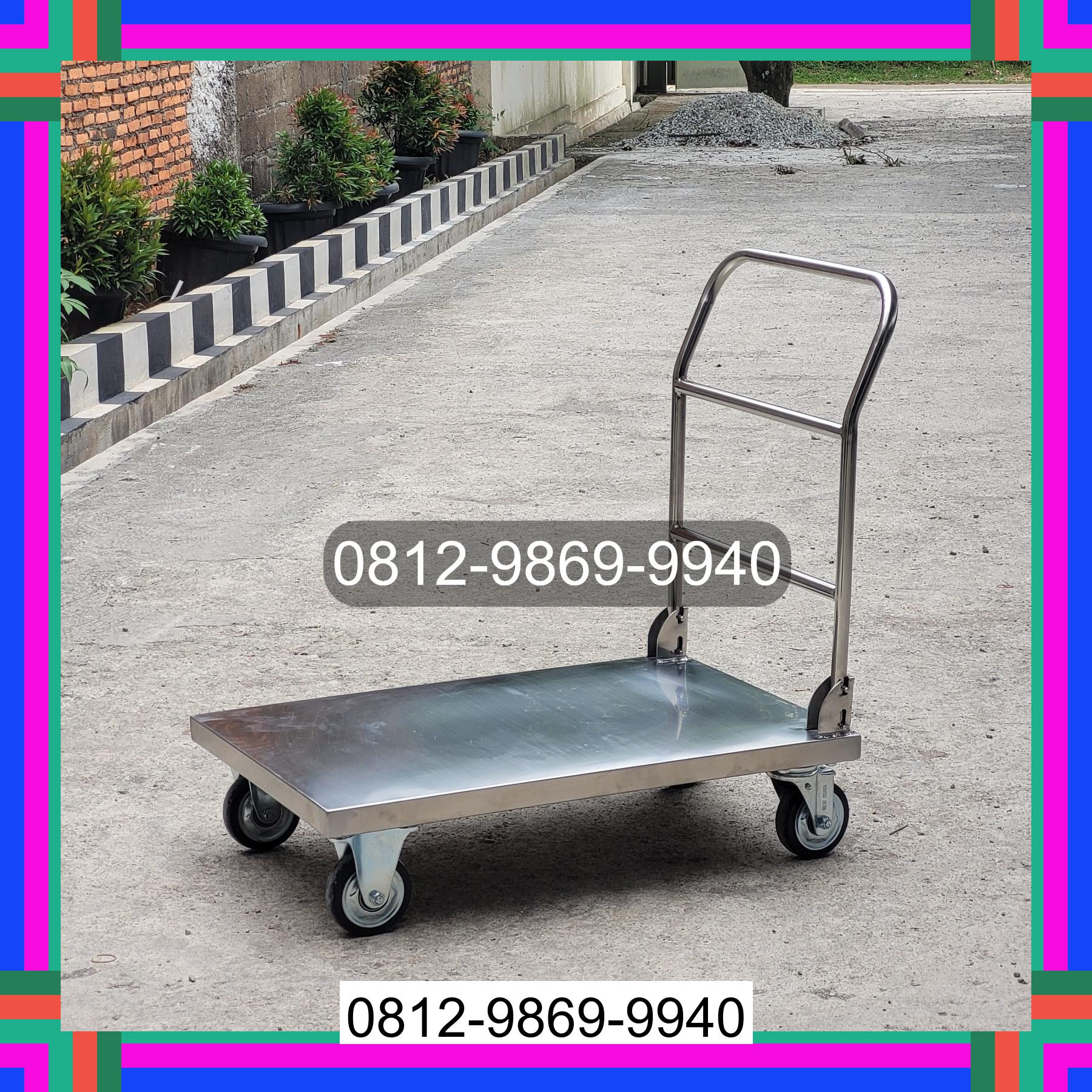 0812-9869-9940 Promo Hebat, Jual Handtruck Hand Truck 500 kgg & 300 kg | Troli Barang | Troli lipat | Troli angkut Bangka